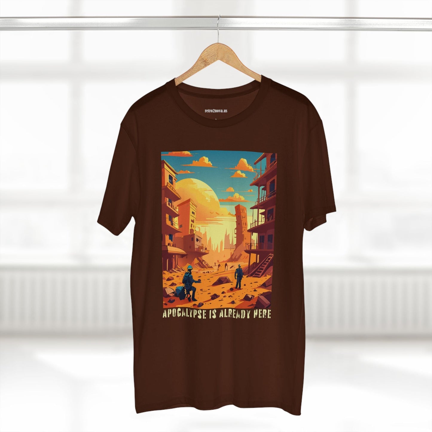 Cataclysm Doomsday Shirt Unisex Premium Cotton Tee With Original Art From Retro2Nova Art Collection