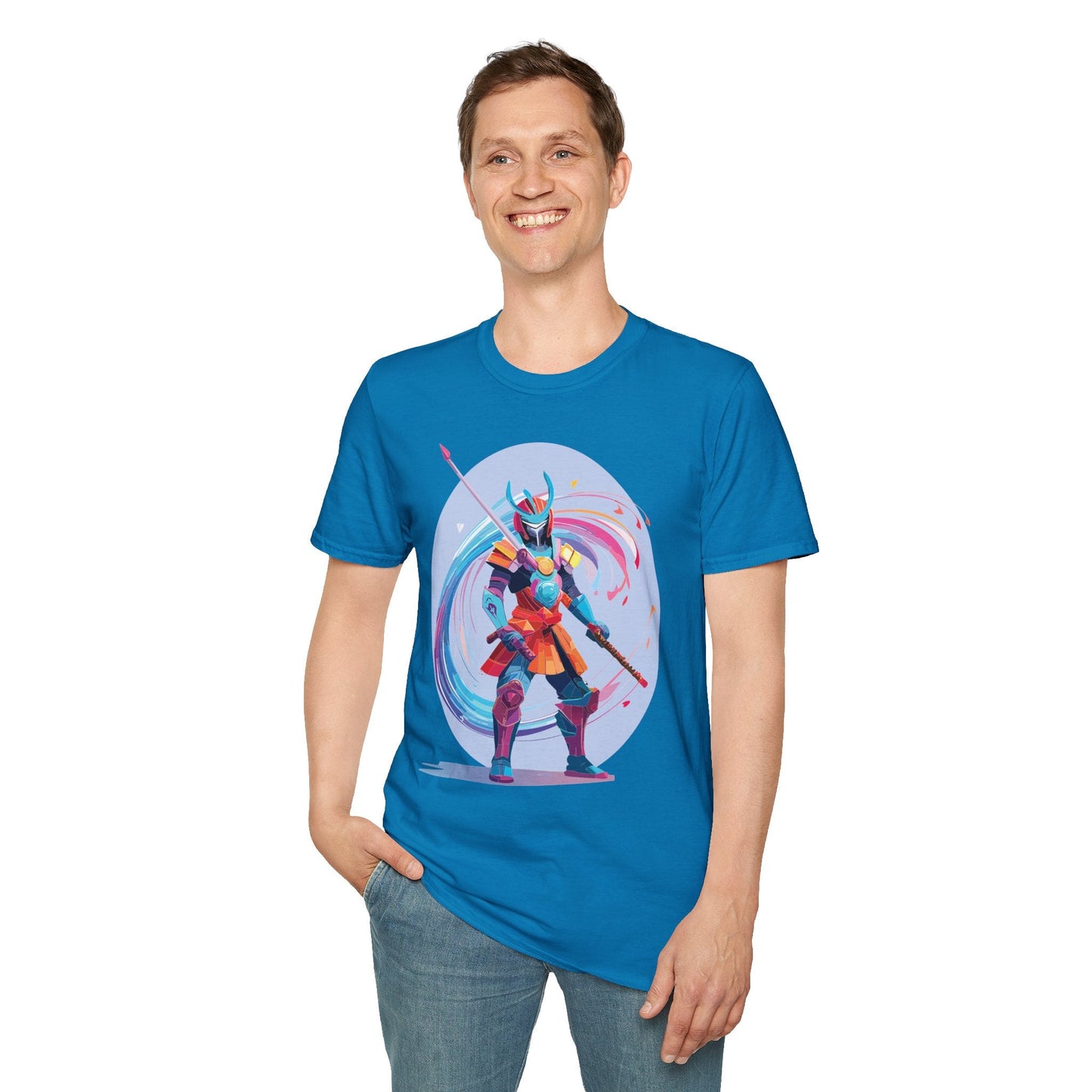 Samurai Shirt Unisex Gildan Softstyle Tee 100 Percent Ring Spun Cotton Samurai Design