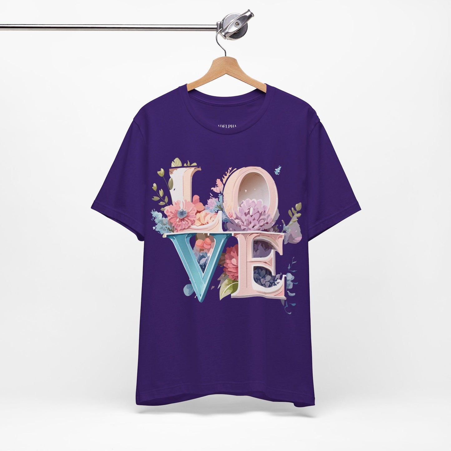 Valentine Graphic Tee Unisex Short Sleeve Premium Art Design By Adelpha Vintage Illustration