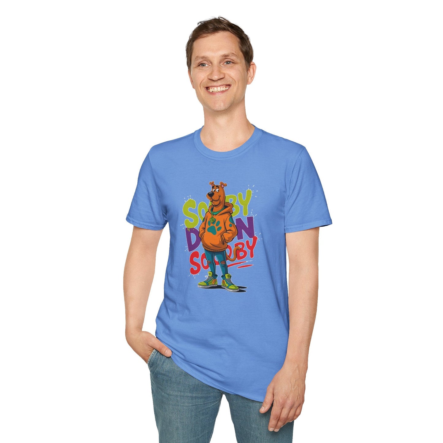 Unisex Cartoon T Shirt With Animation And Funny Animals Tee Gildan Softstyle 64000