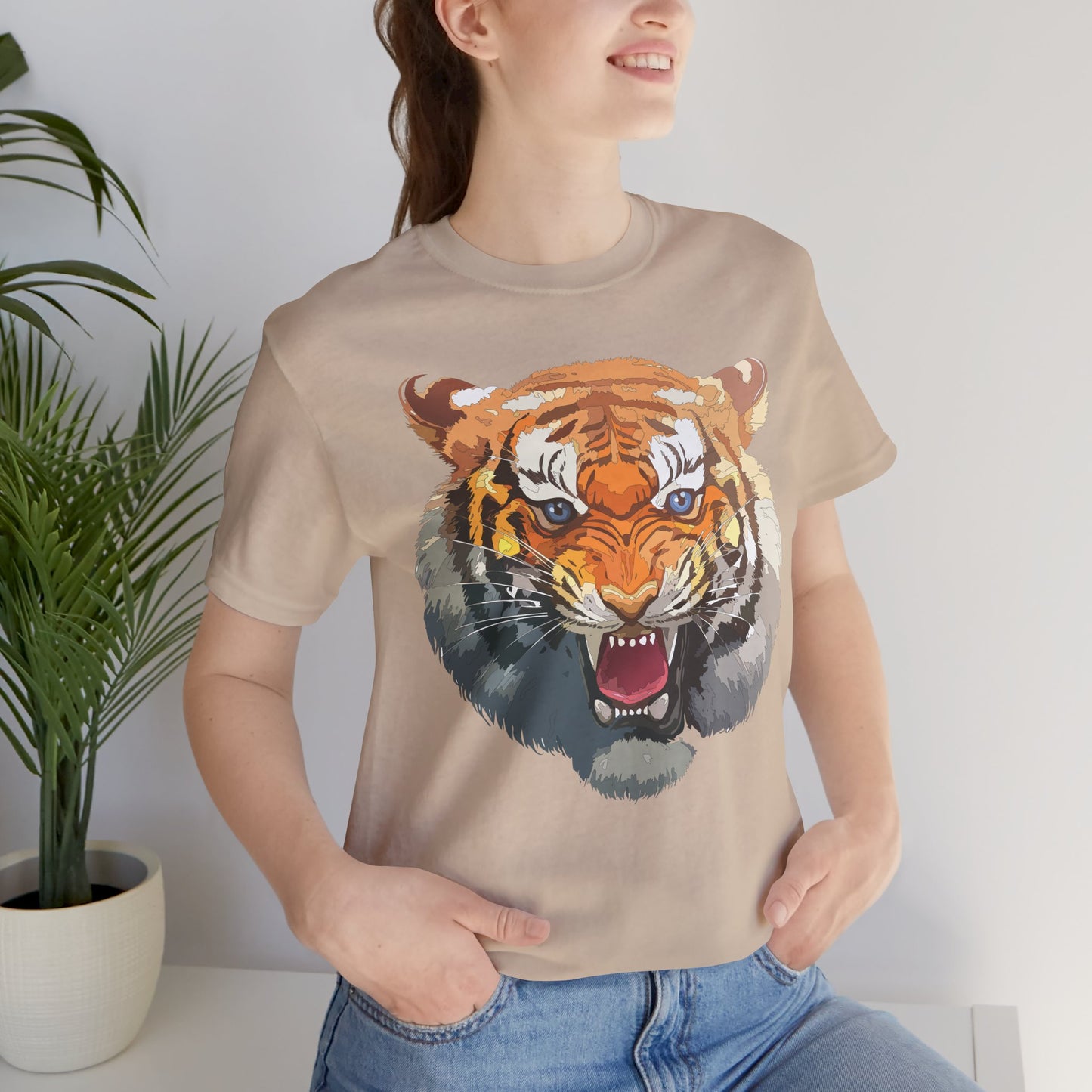 Tiger Shirt, Animal Shirt, T-Shirt with Tiger, Art Design Tee, Animal Tees, Safari T-Shirt, Graphic Design Tee 14