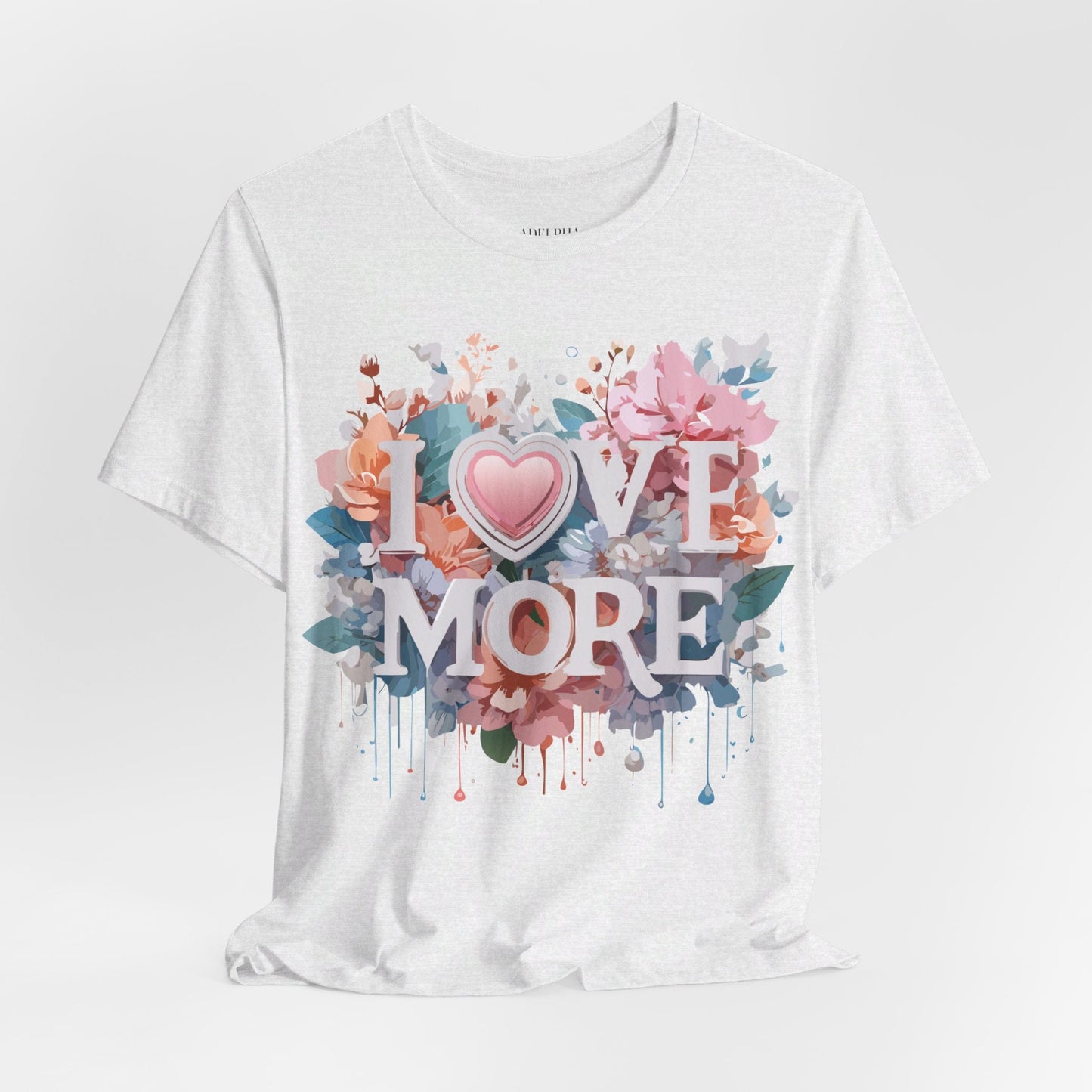 Valentine Day Graphic Unisex 100 Cotton Vintage Artwork with Love and Flower Design Tee 17