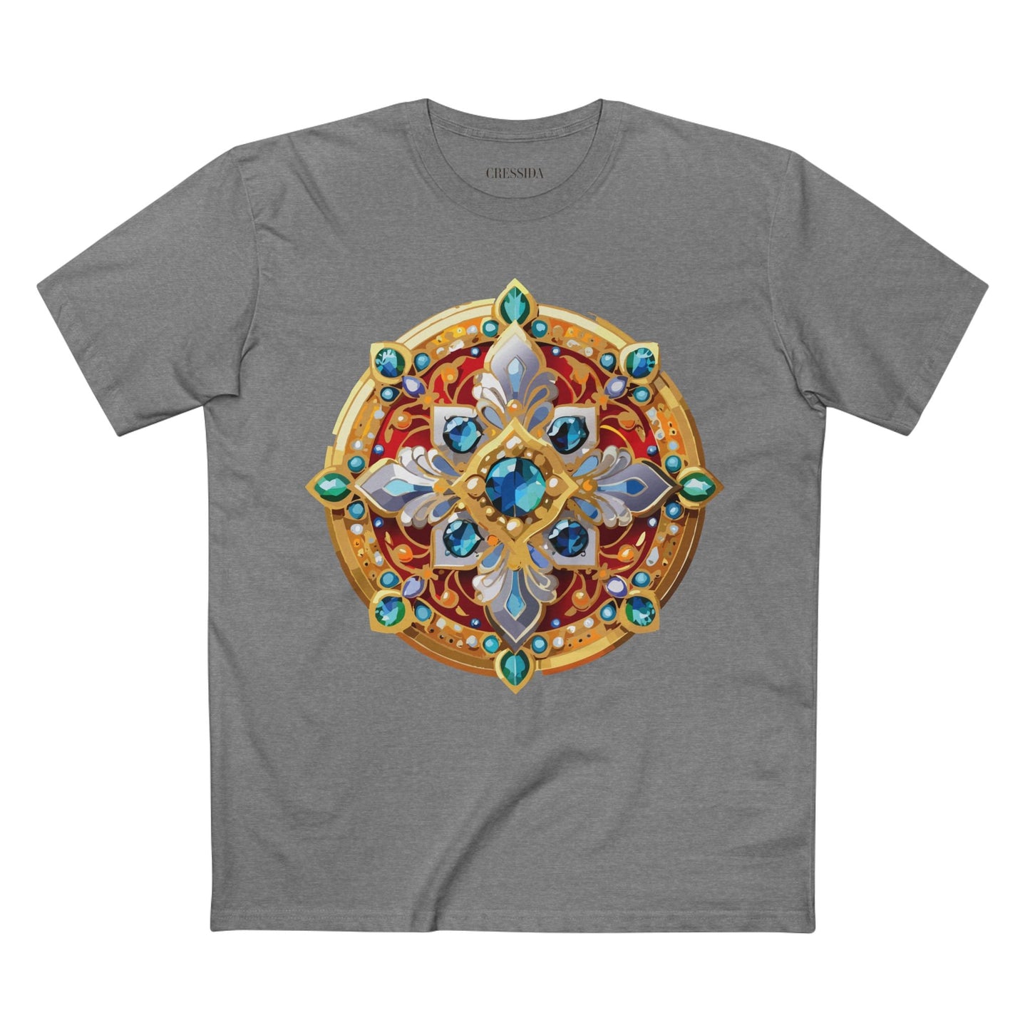 Medallion Graphic T-Shirt Unisex 100 Cotton With Gold Art Design Medal Tee 8