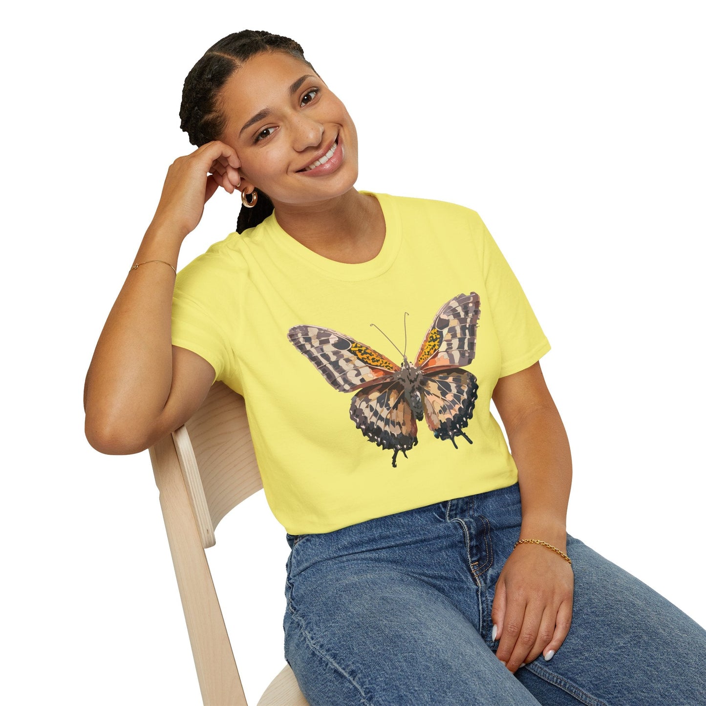 Butterfly Shirt Unisex Tee Monarch Butterfly Tee Softstyle Gildan 64000 Classic Fit