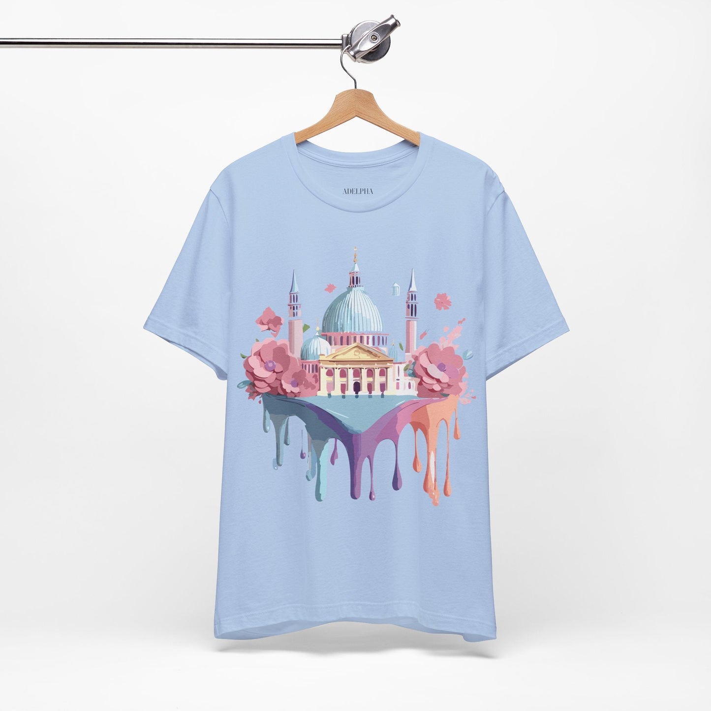 Venice Tourist Graphic Tee Unisex Vintage Inspired Artwork Short Sleeve