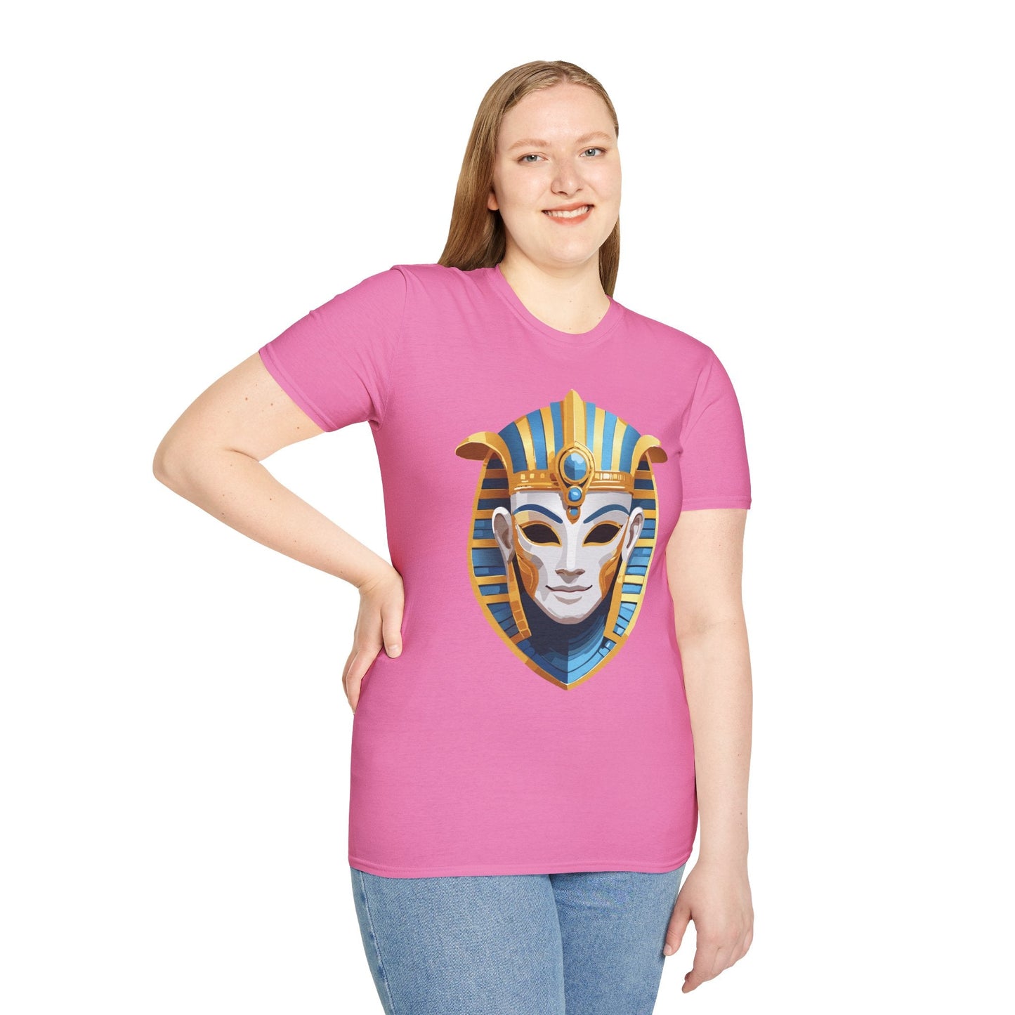 Mask Graphic Unisex Cotton Masquerade Design Artwork Tee 19