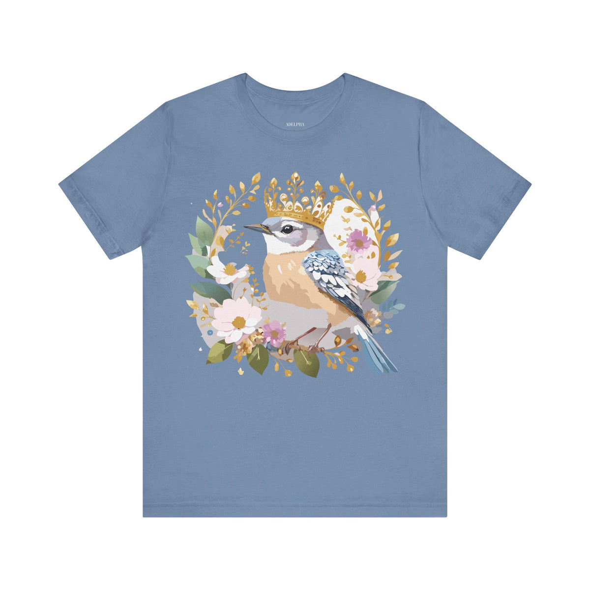 Medallion Graphic Unisex Cotton Bella+Canvas Tee with Floral Art Design n149