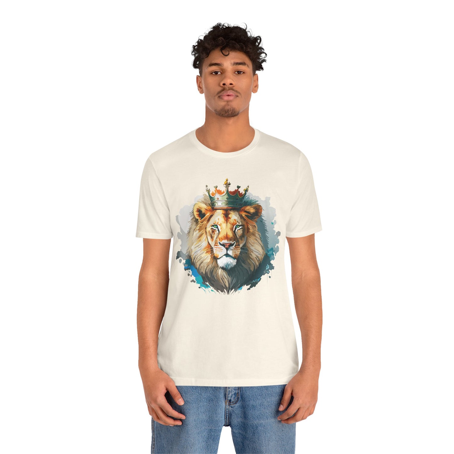 Lion Shirt, Animal Shirt, T-Shirt with Lion, Art Design Tee, Animal Tees, Safari T-Shirt, Crown Tee 13