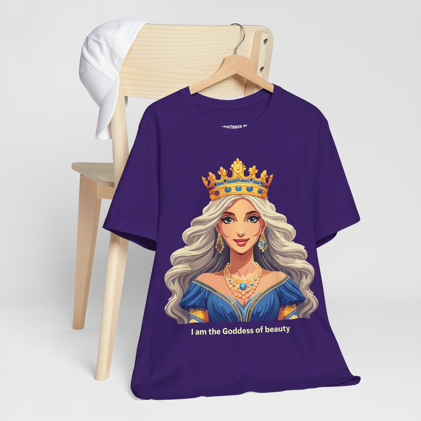 Goddess Shirt Unisex Graphic Tee Cotton Short Sleeve Vintage Inspired Original Art Retro2Nova