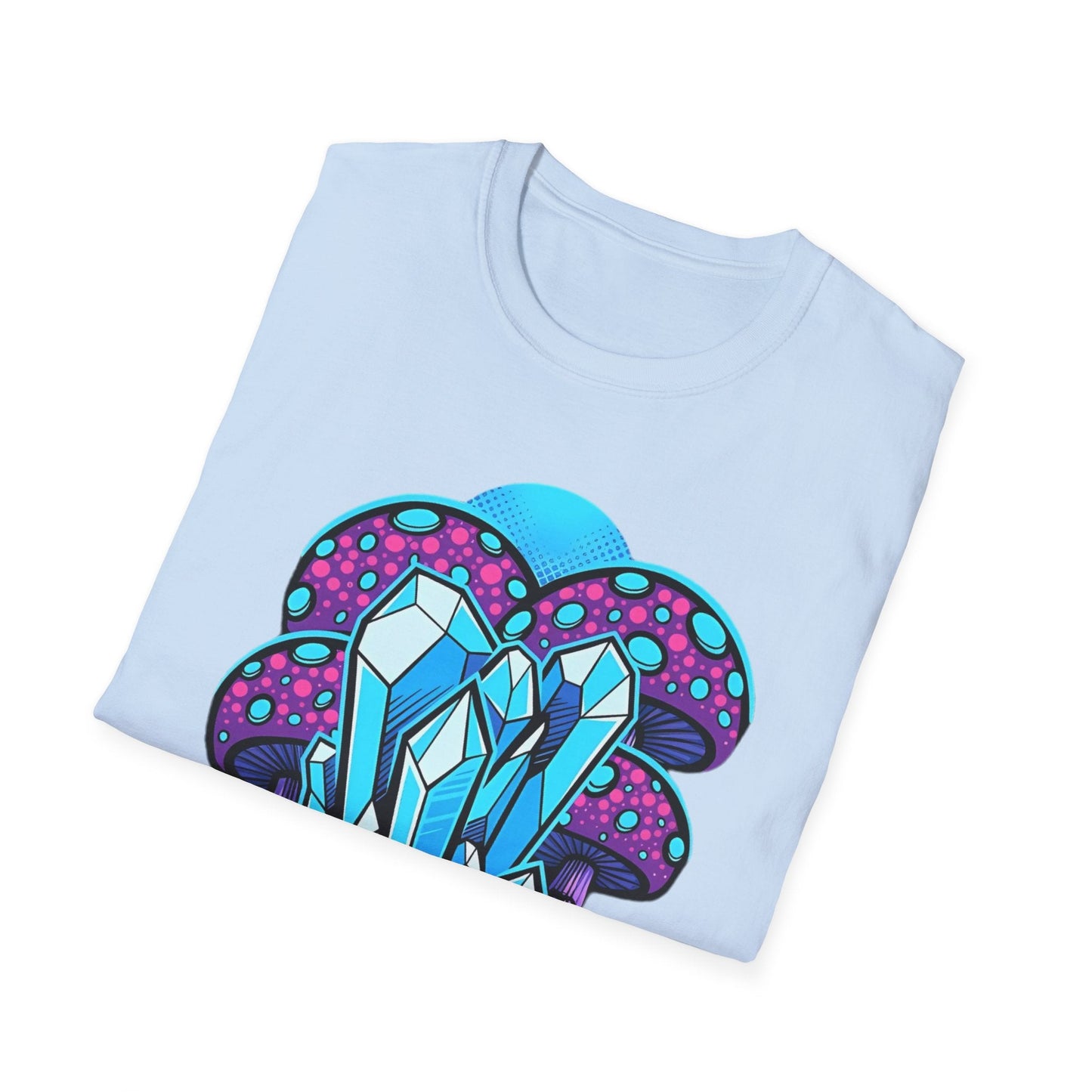 Mashroom Tee Shirt Softstyle Gildan 64000 100 Percent Ring Spun Cotton Breathable Funny Fungus