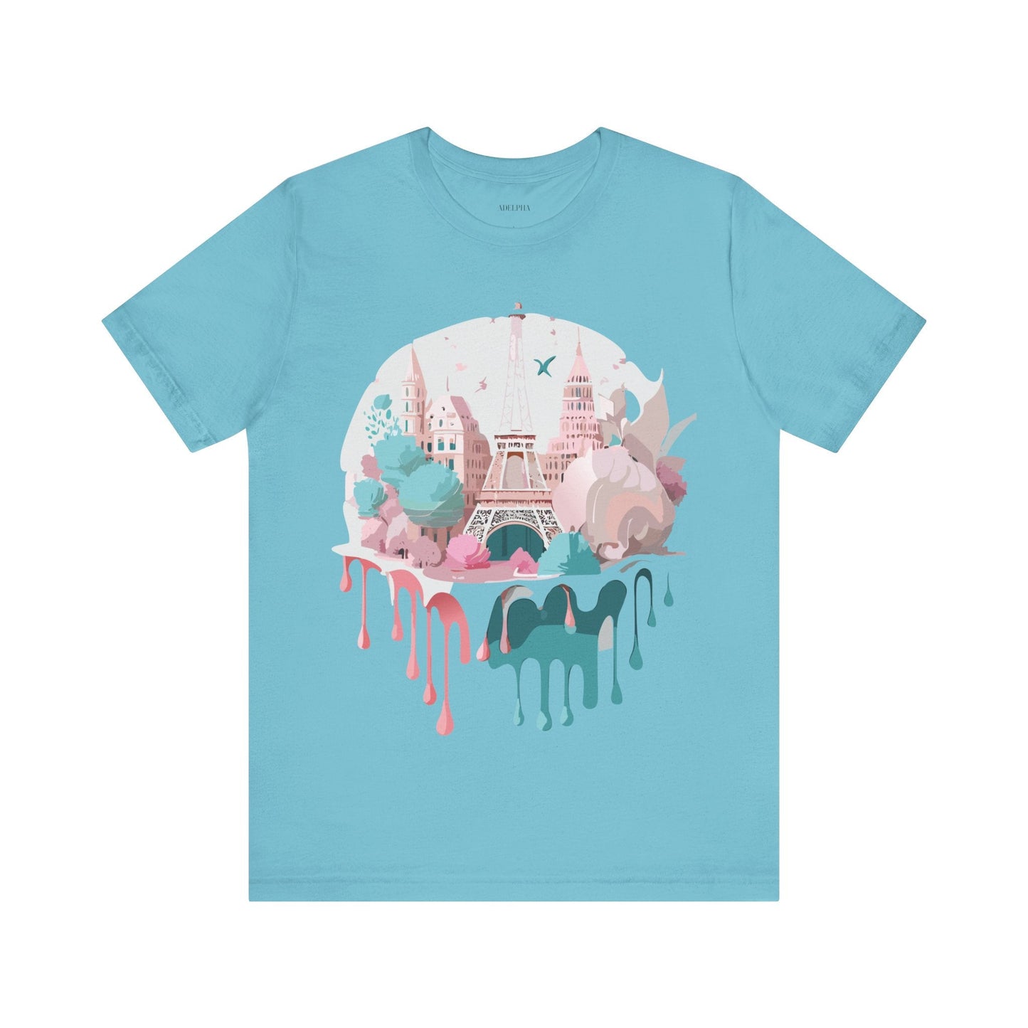 Paris Graphic Tee Unisex Premium Adelpha Art Design Vintage Inspired Short Sleeve Shirt