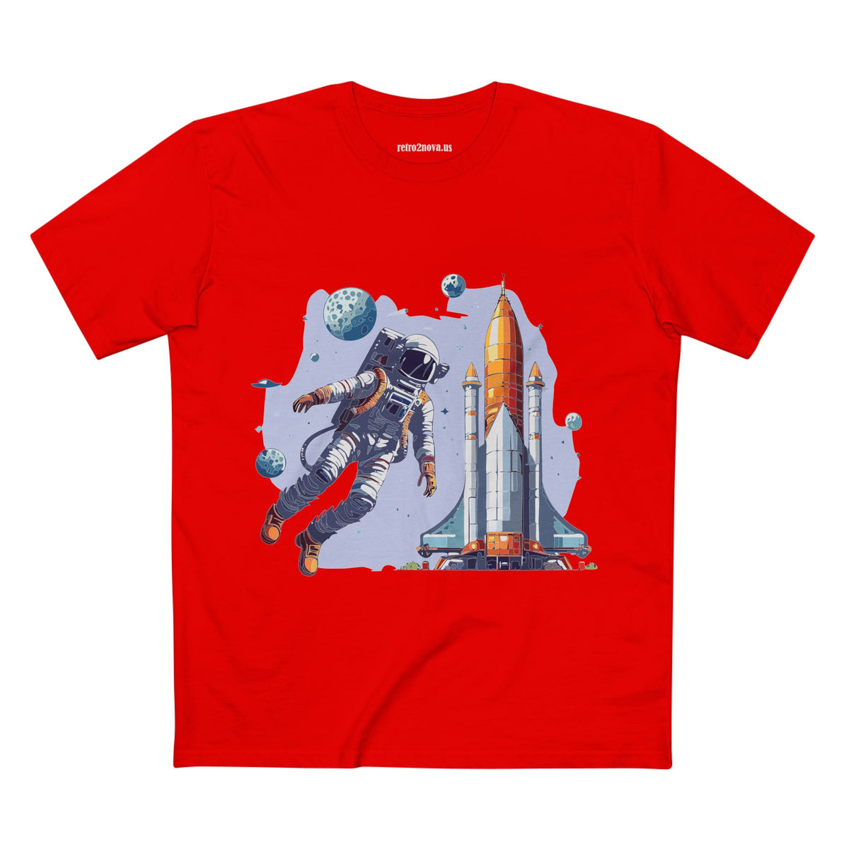 Cosmos Astronaut Graphic Tee Staple Unisex 100 Cotton Tee Shirt - CS-15