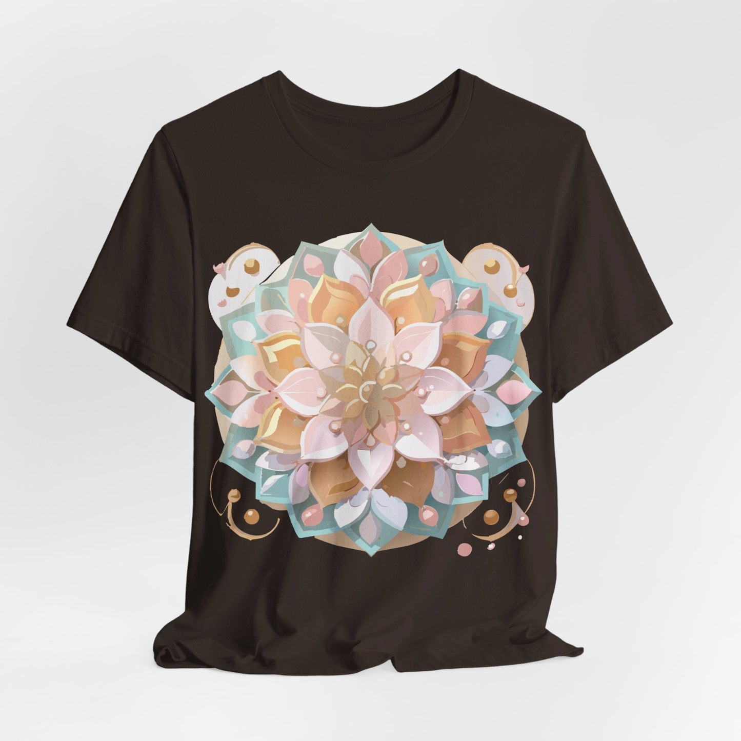 Adelpha Mandala Graphic Tee Unisex Short Sleeve Jersey Shirt Vintage Inspired Artwork