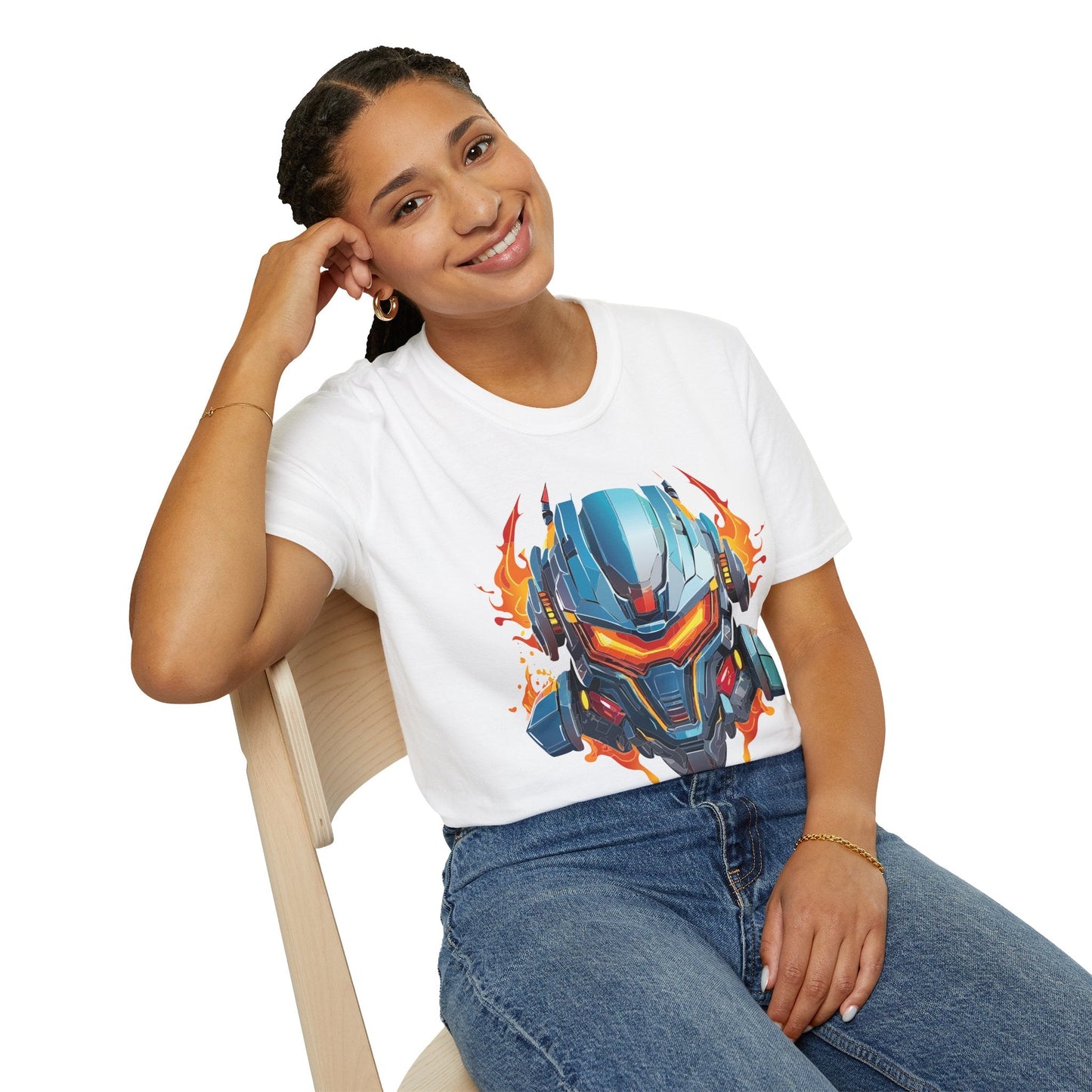 Cyborg Tee Unisex Robot Terminator Shirt Softstyle Gildan 64000 Short Sleeve Art Design