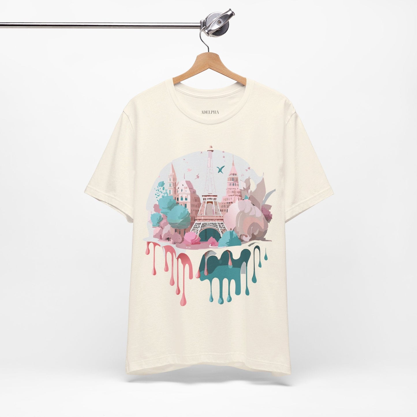 Paris Graphic Tee Unisex Premium Adelpha Art Design Vintage Inspired Short Sleeve Shirt