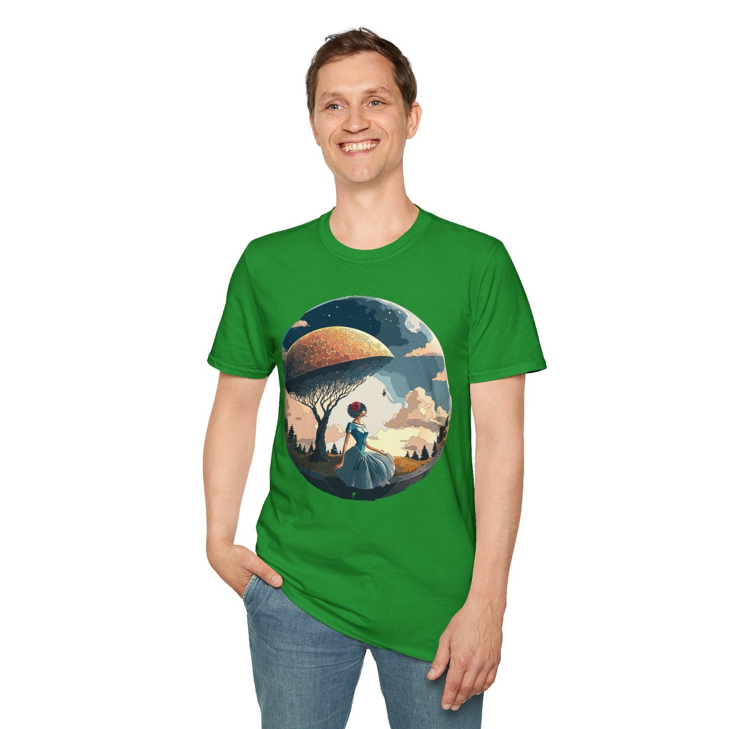 Womens Ladies Graphic T Shirts Art Design Shirt Gildan Softstyle 64000 Unisex Tee