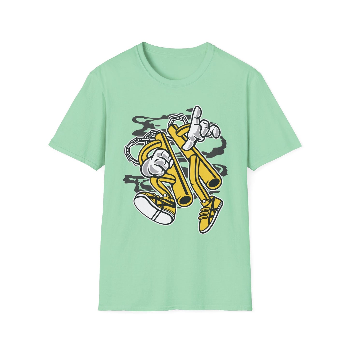 Cartoon T Shirt Animation T Shirt Funny Tee Unisex Softstyle 100 Percent Cotton 64000