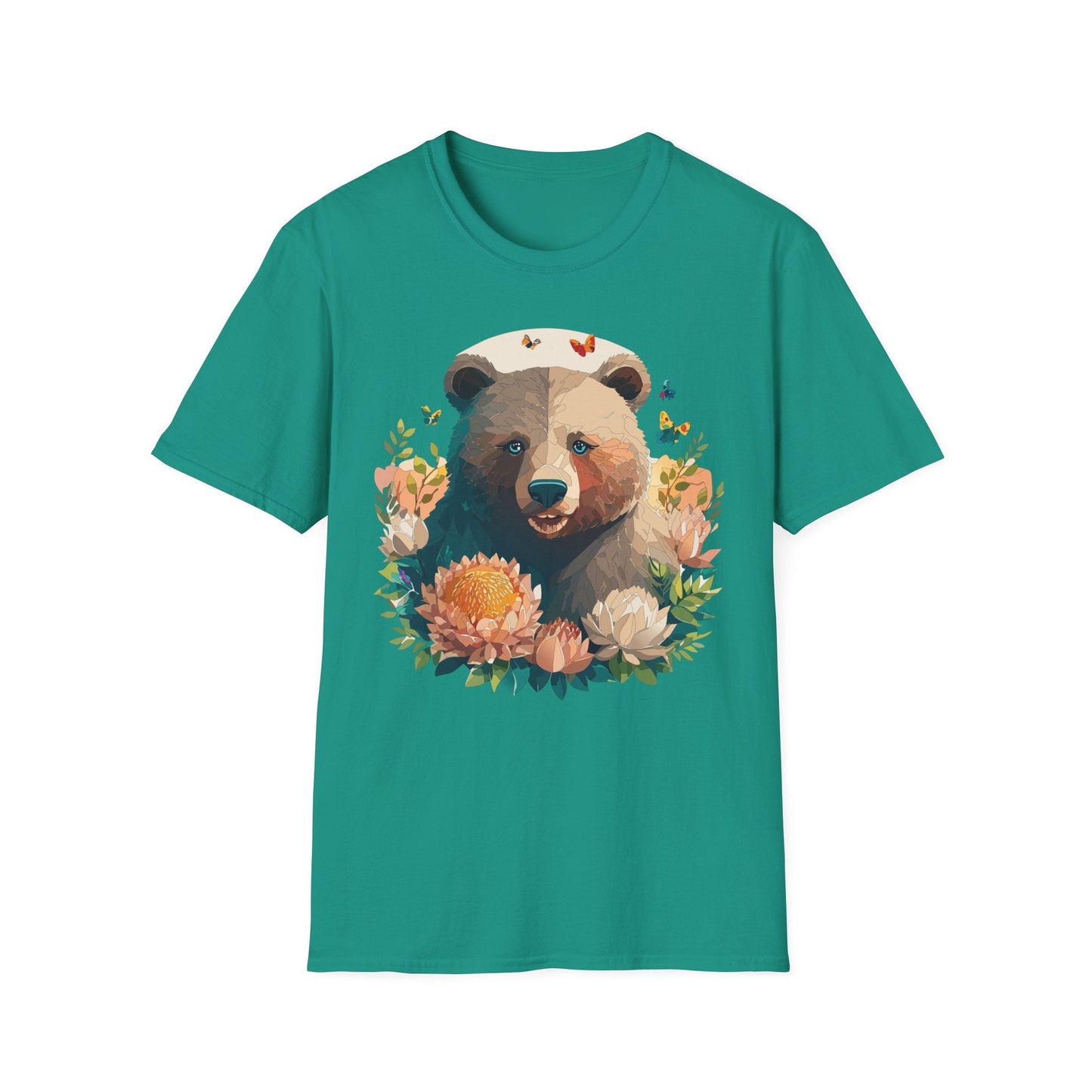 Bear T Shirt Unisex Teddy Bear Shirt Softstyle 100 Percent Ring Spun Cotton Tee Essentials