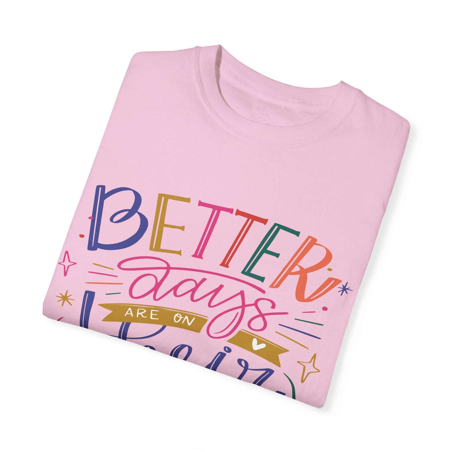 T-shirt unisexe avec design artistique et imprimé de citations positives