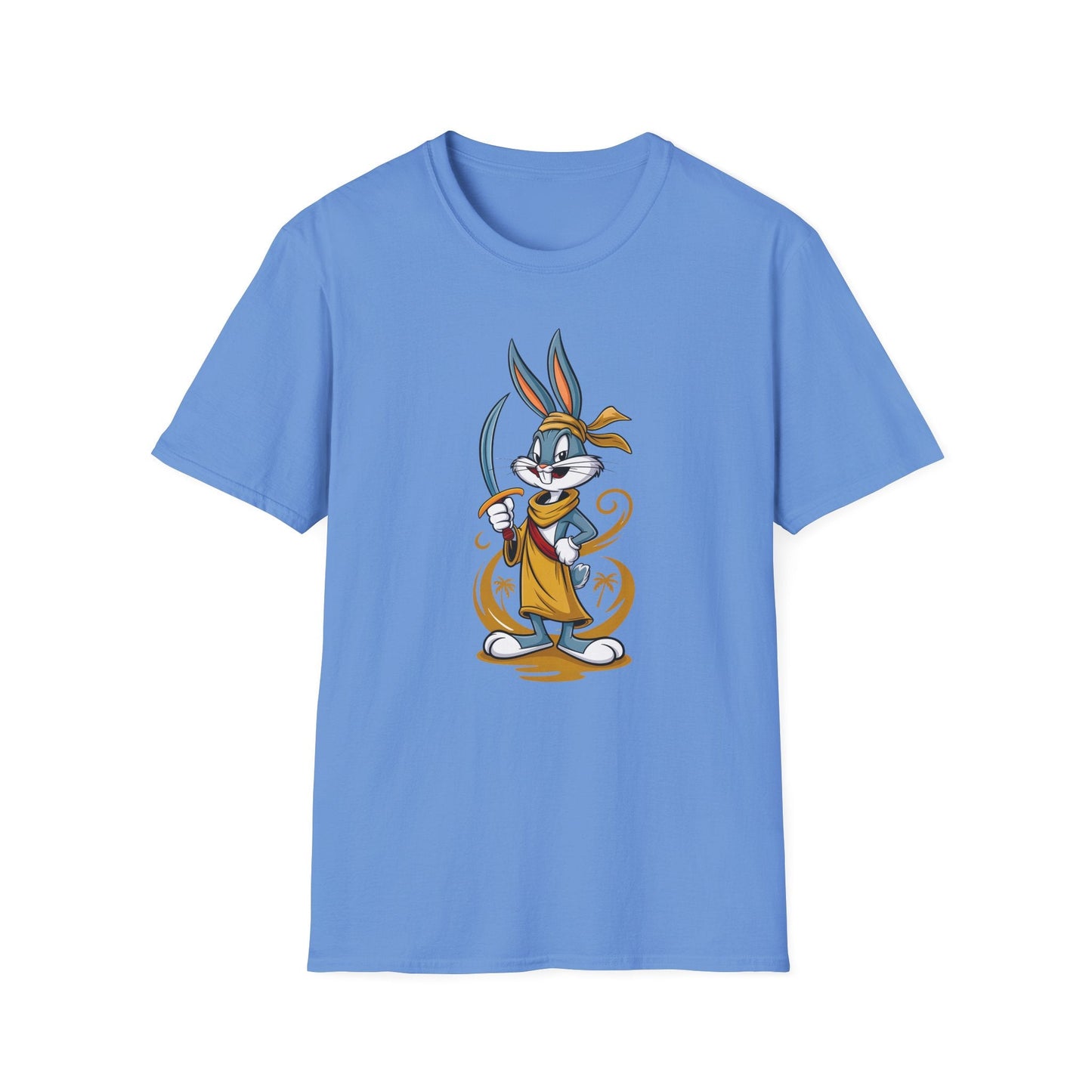 Bugs Bunny T Shirt Unisex Short Sleeve Cartoon Graphic Animation Gildan Softstyle 64000