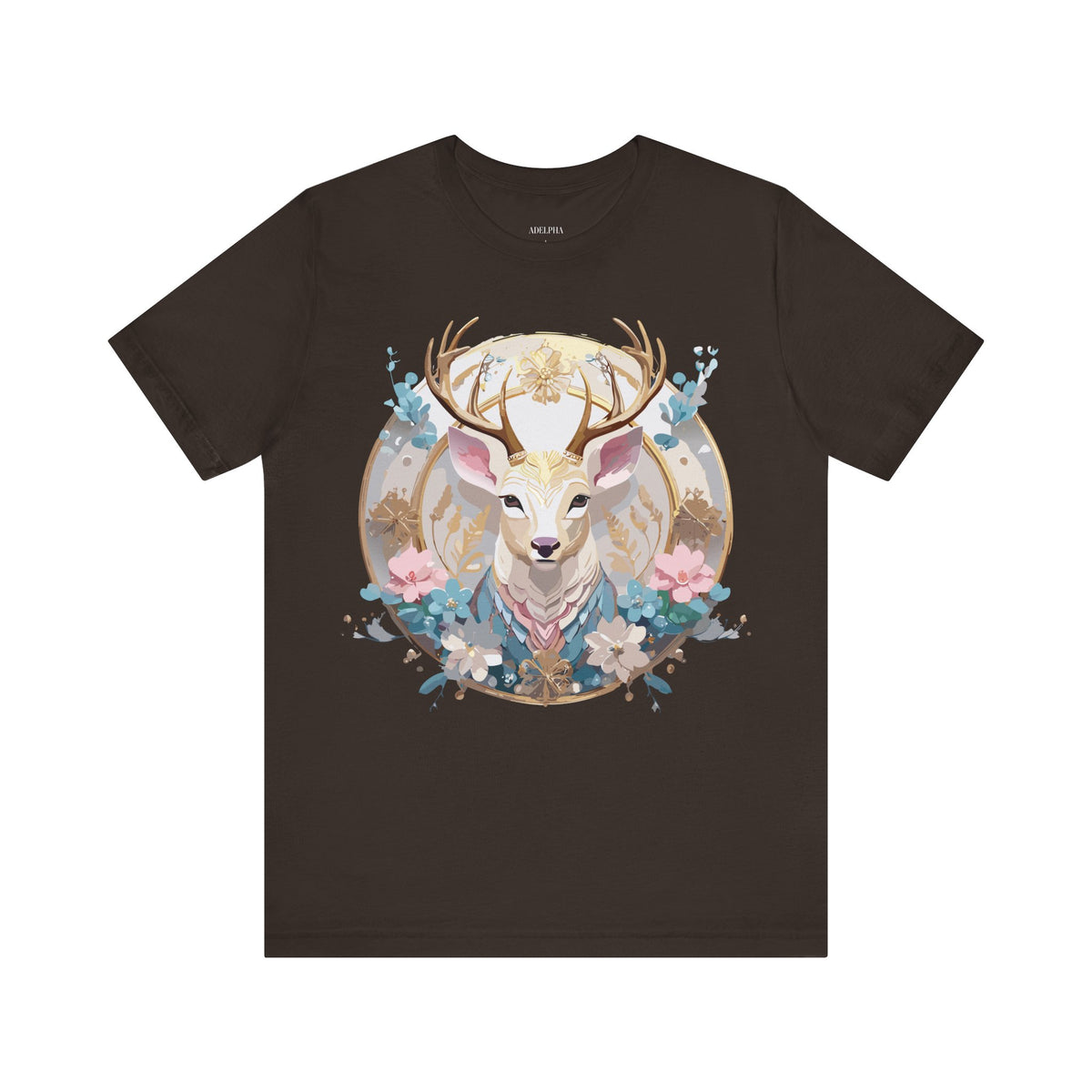 Medallion Graphic Unisex Cotton Bella+Canvas Tee with Art Design d80
