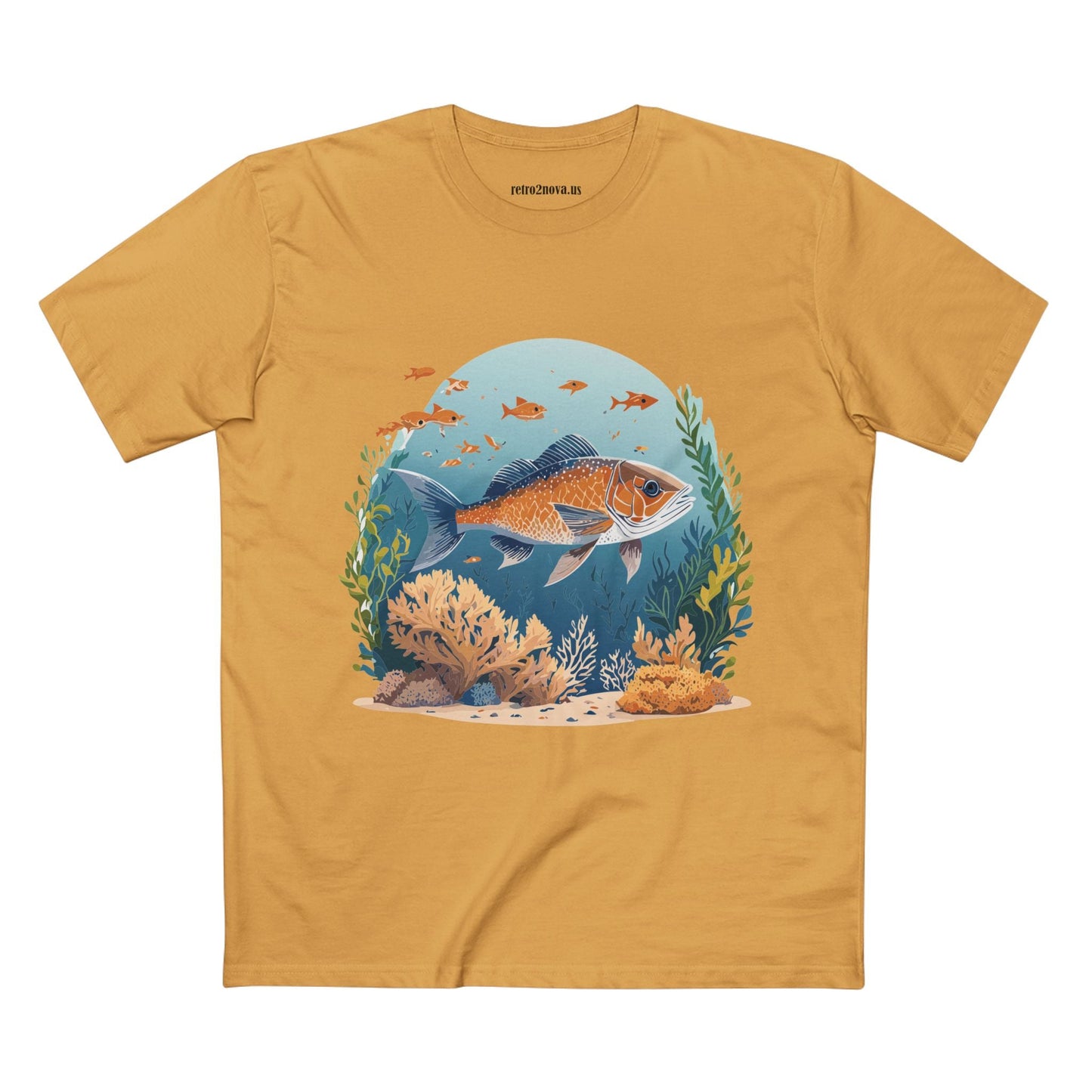 Ocean Shirt Ocean Pacific Shirts OP24 Unisex Premium Cotton Staple Tee With Original Art Design