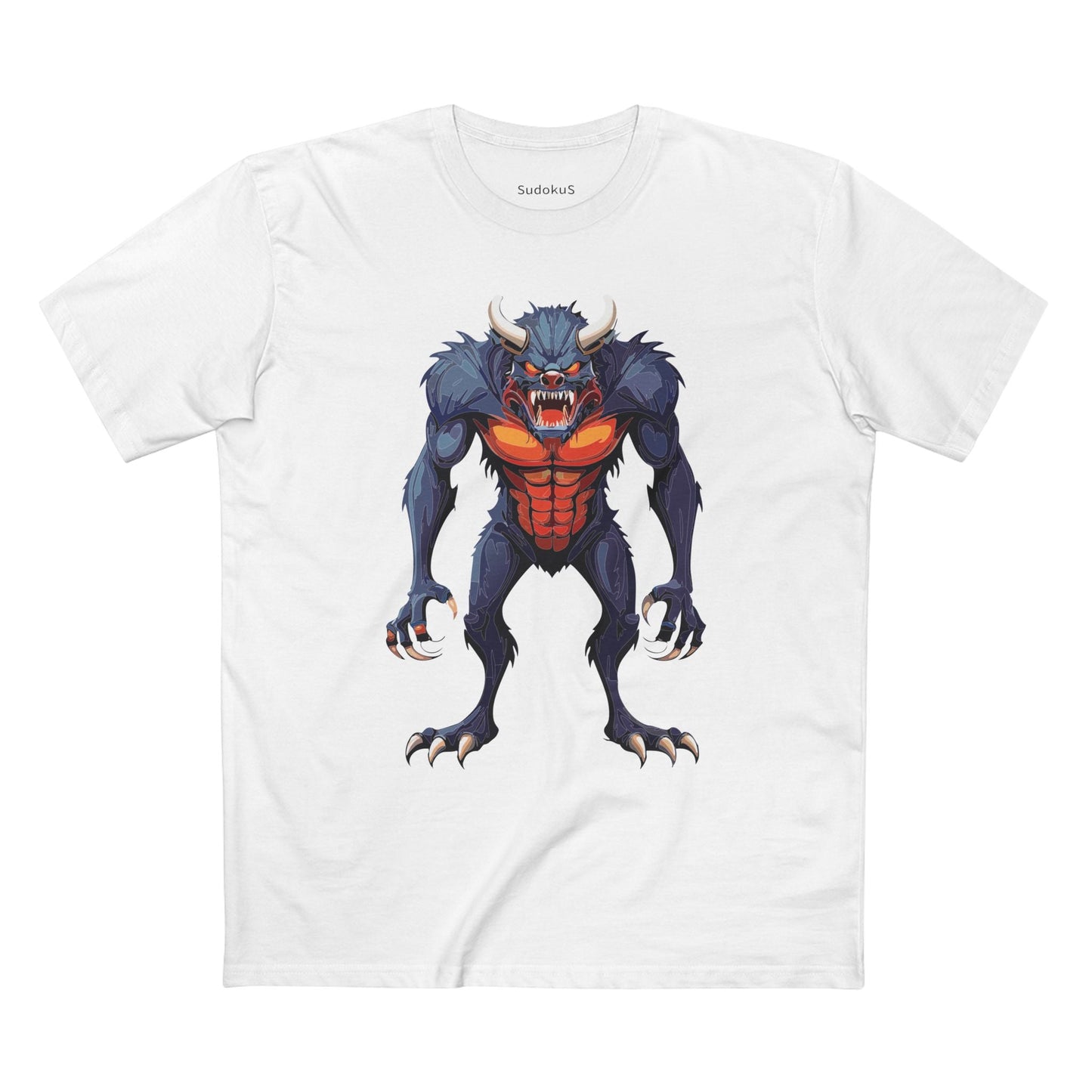 Cartoon Monsters Graphic Unisex 100 Cotton Staple Tee 11