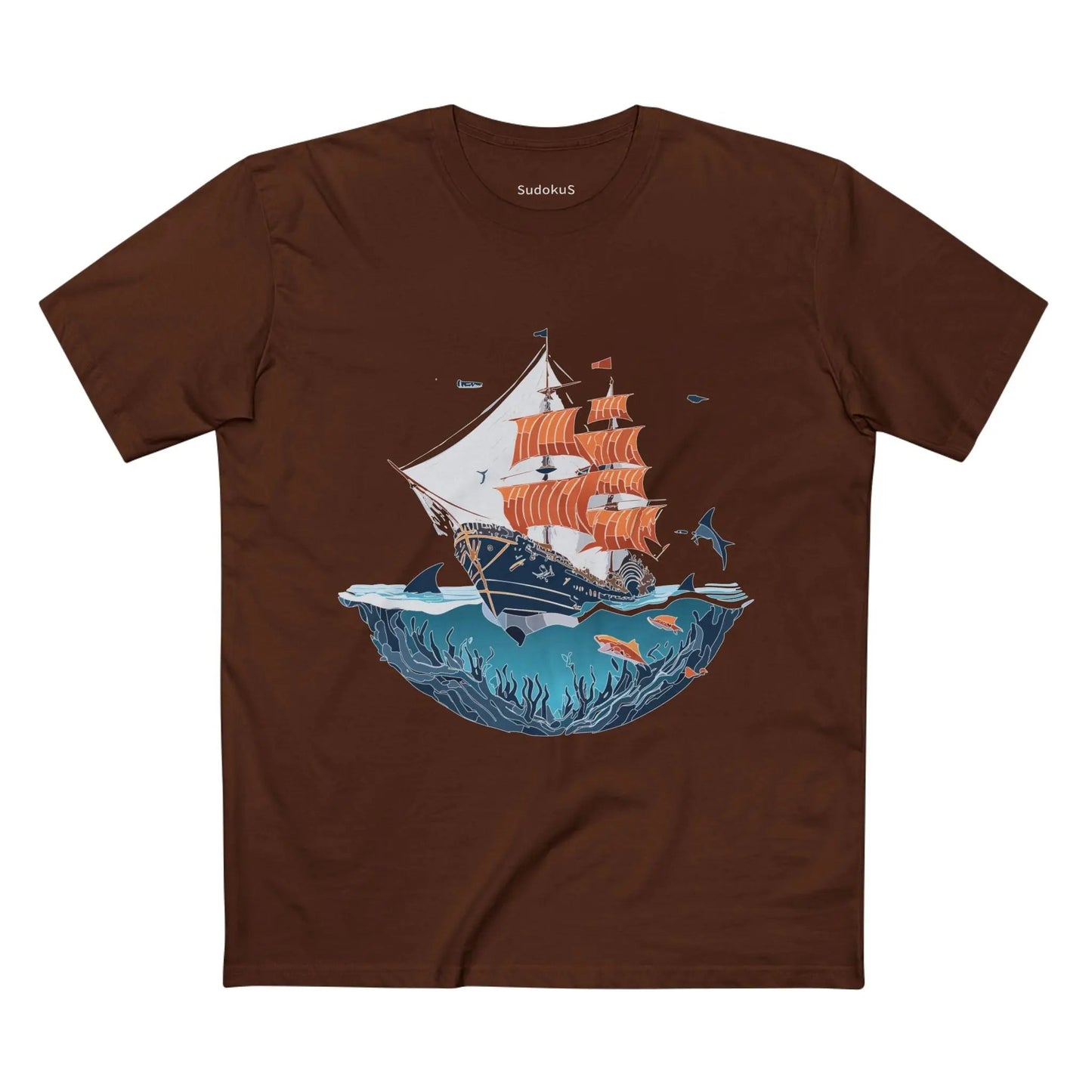 Ocean Coast Graphic Unisex 100 Cotton Staple Tee 25