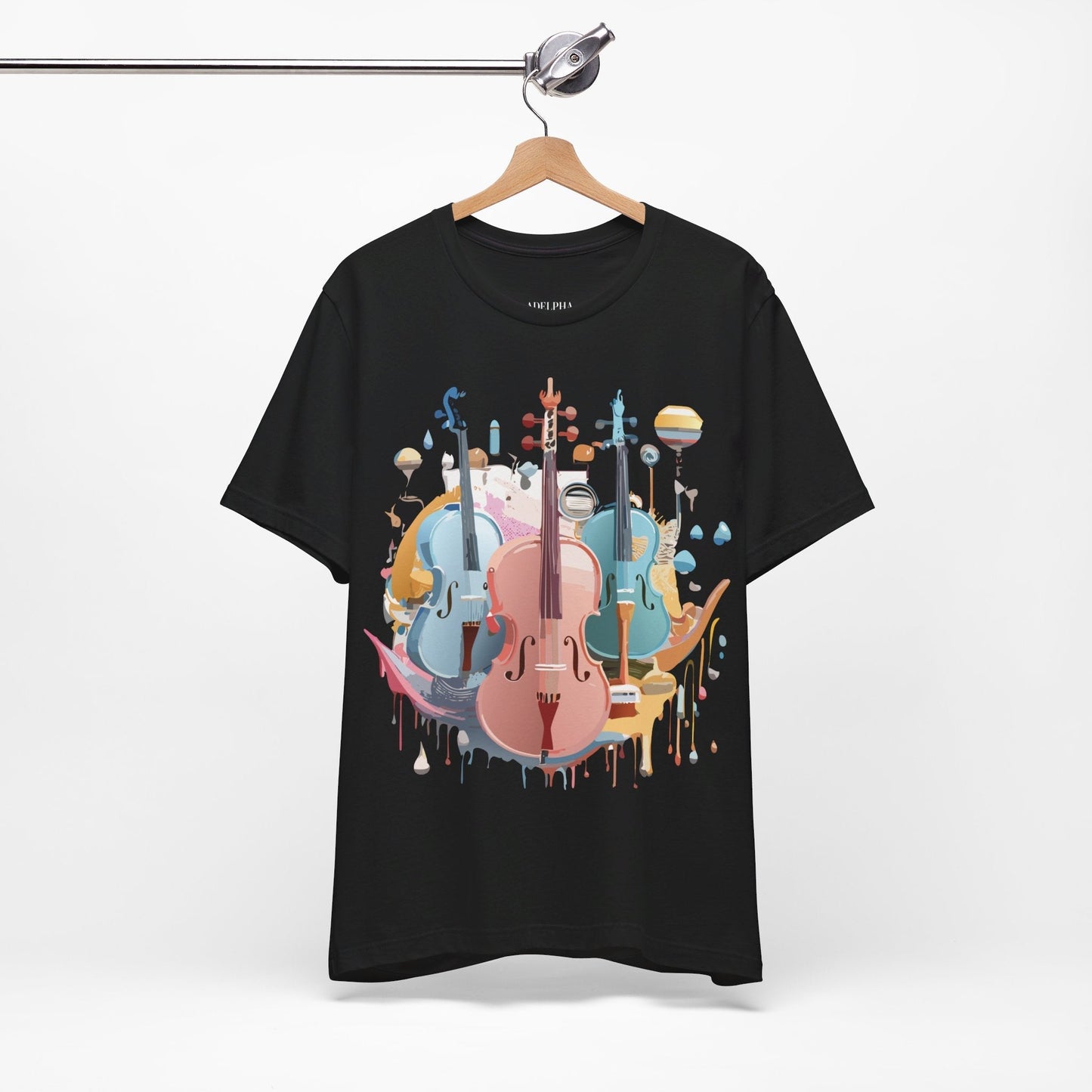 Music Graphic Tee Unisex Jersey Short Sleeve With Vintage Inspired Artwork By Adelpha