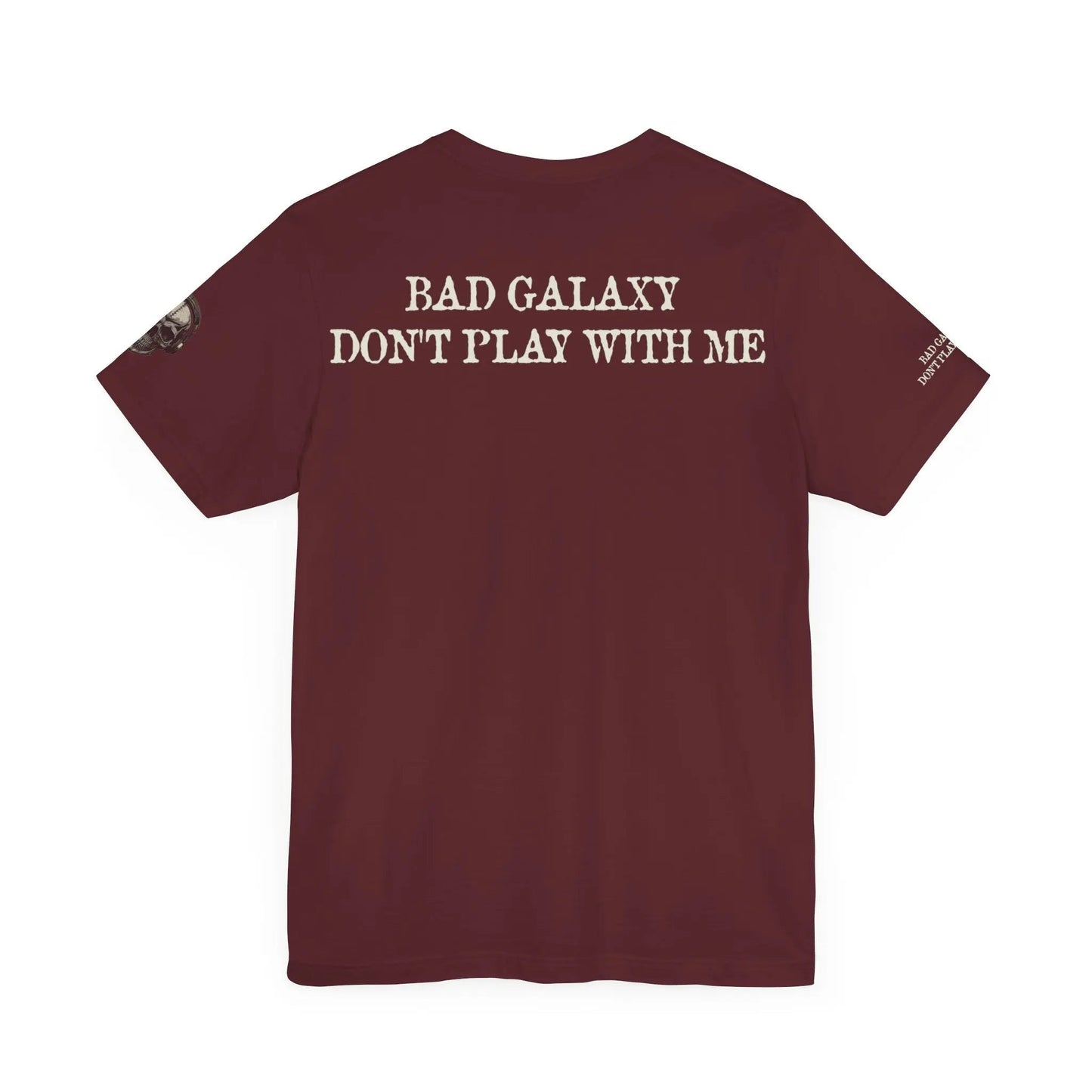 Skull T Shirt From Bad Galaxy 100 Percent Cotton Eco Friendly Made In USA With Durable Stitching