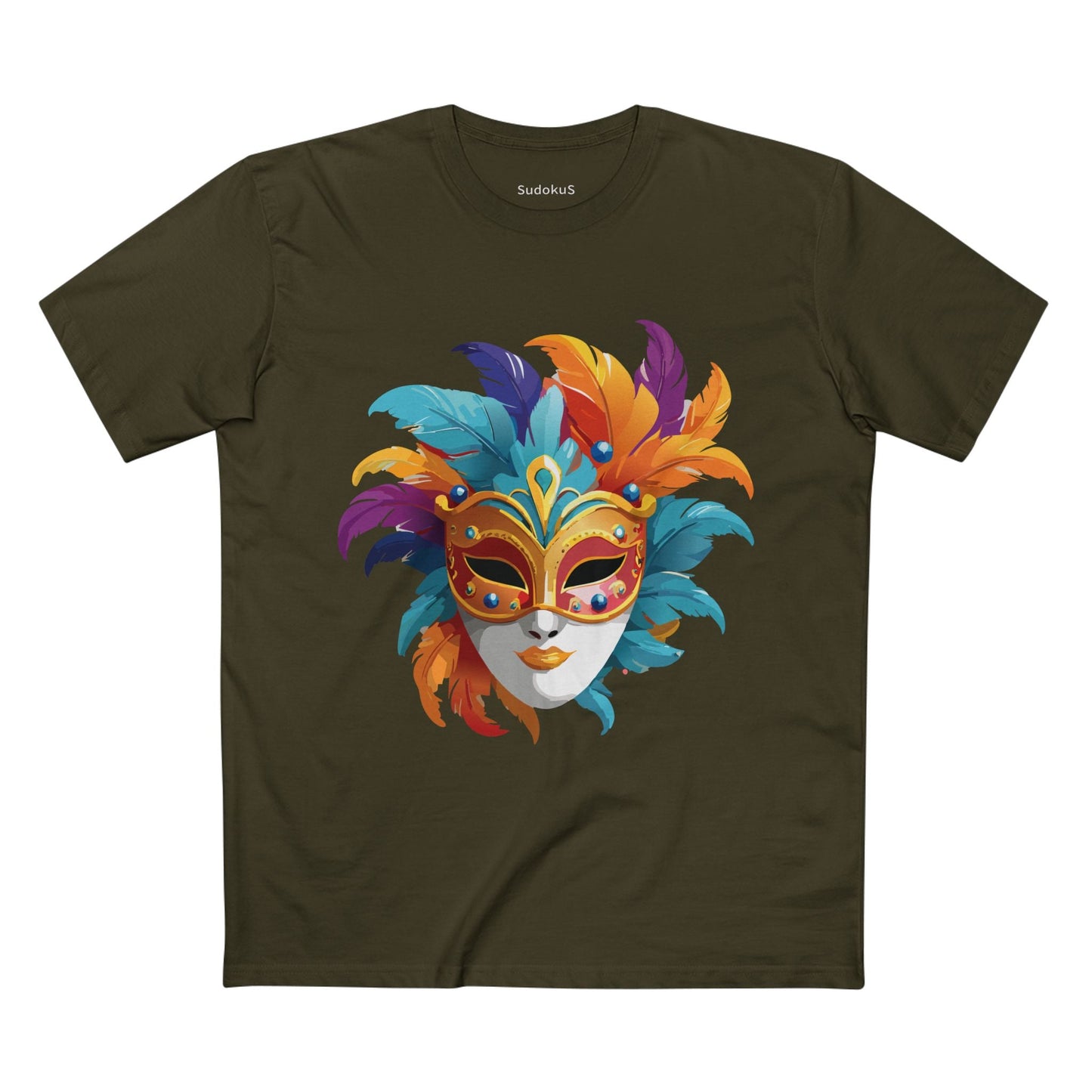 Mask Graphic Unisex 100 Cotton Staple Tee 8