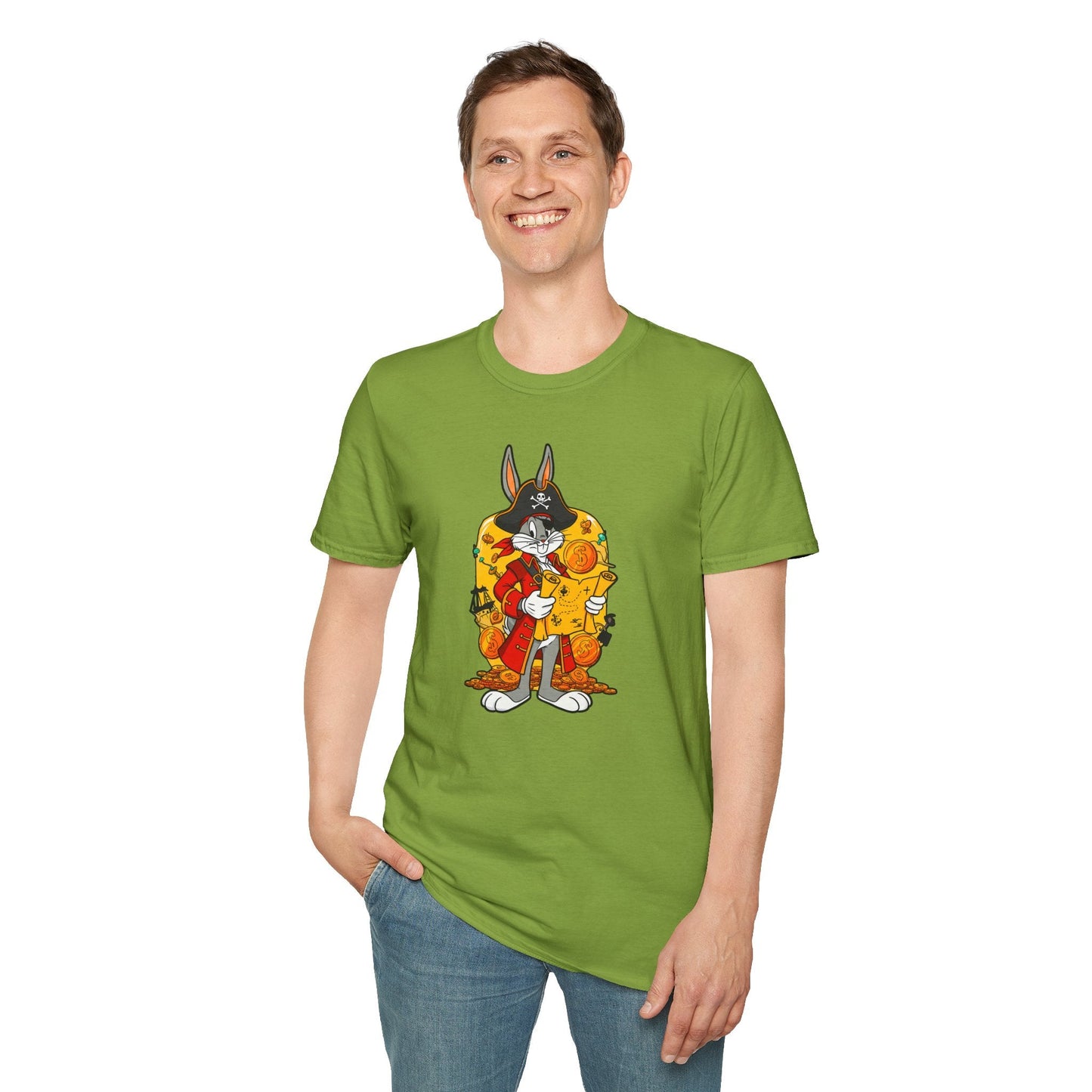 Bugs Bunny Shirt Unisex T Shirt Cartoon Design Animation Tee Gildan Softstyle 64000