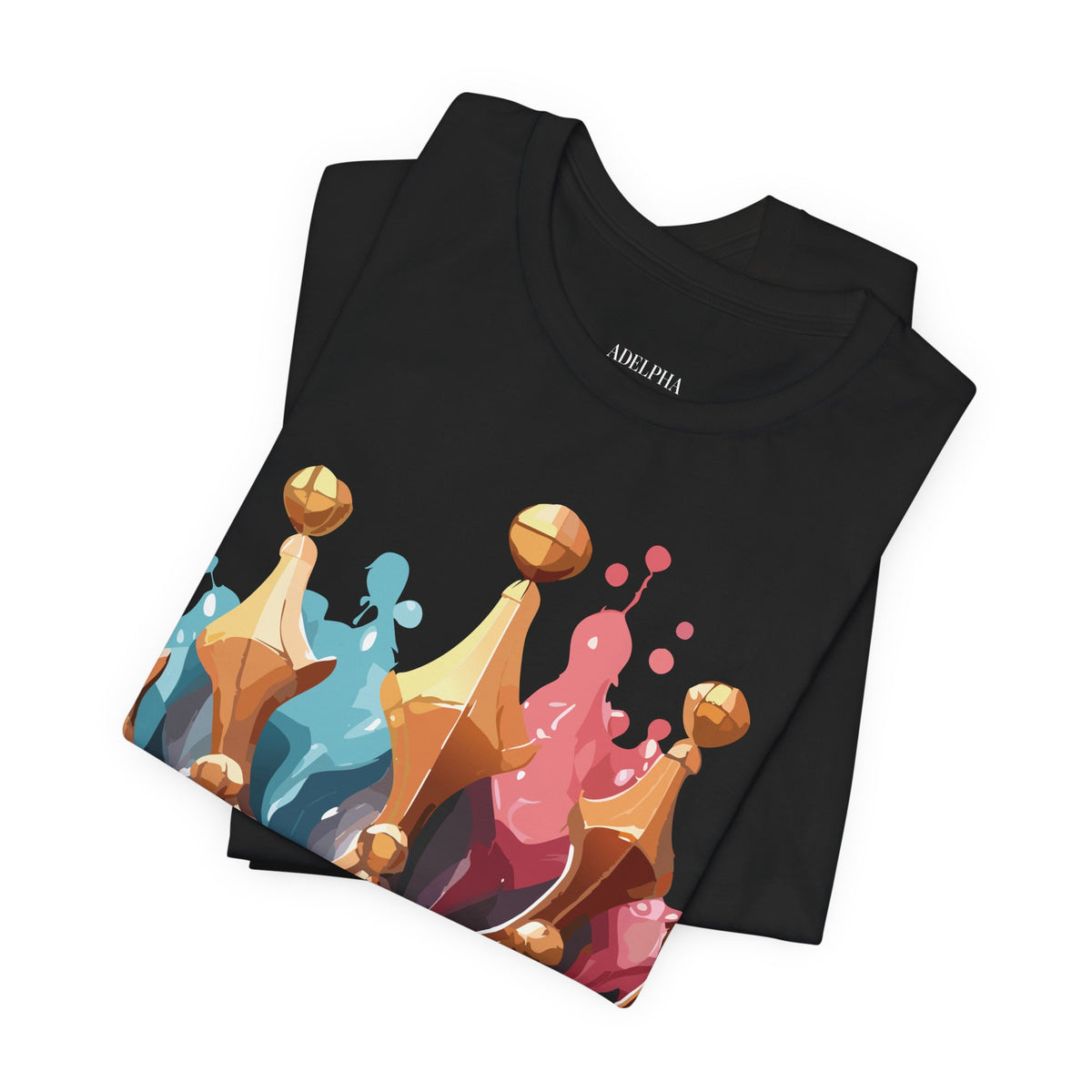 Crown Graphic Unisex Cotton Bella+Canvas Tee with Art Design m13