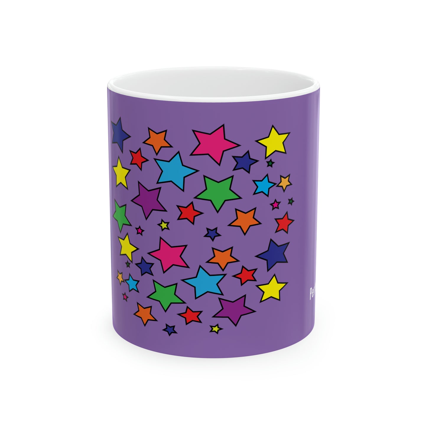 Tasse à café et à thé avec imprimé étoiles