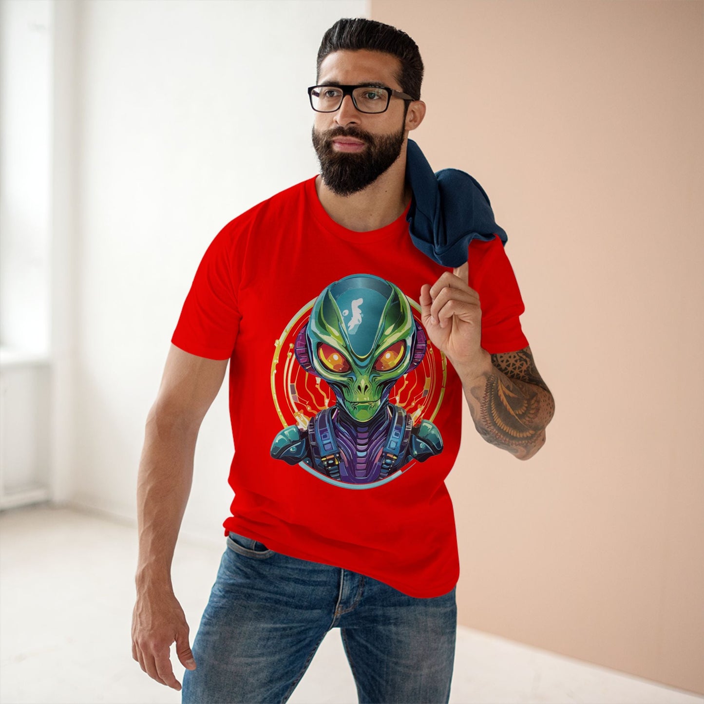 Aliens Graphic Unisex 100 Cotton Staple Tee 15