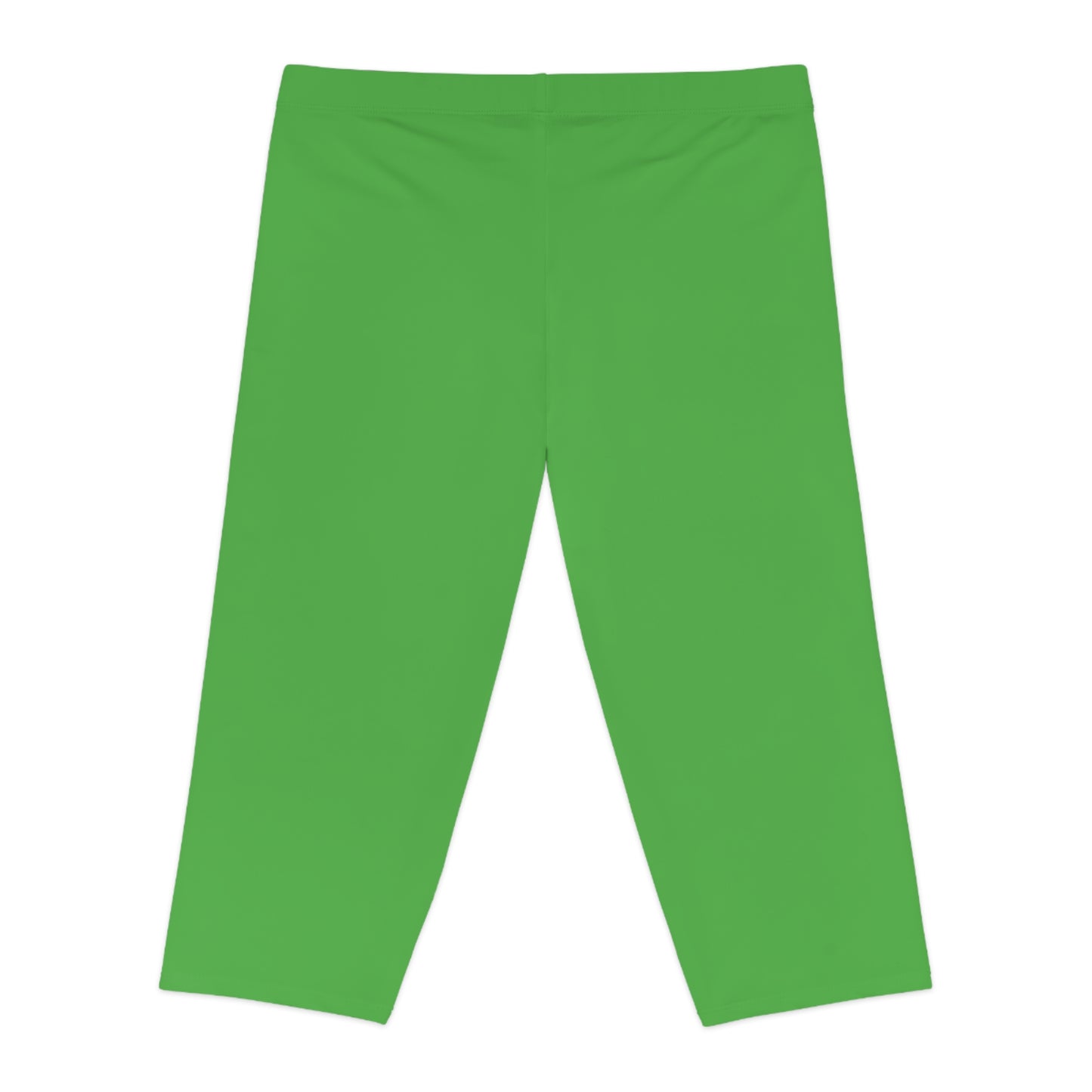 Green Color Capri Leggings, Green Capri Leggings 1