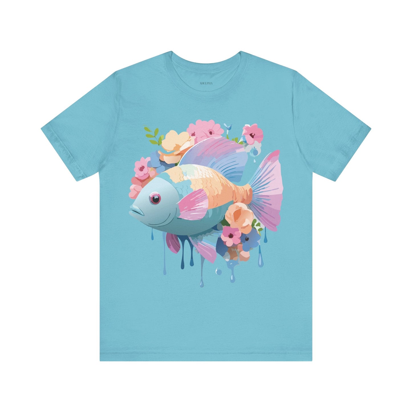 Fish Graphic Unisex 100 Cotton Vintage Artwork Tee 1