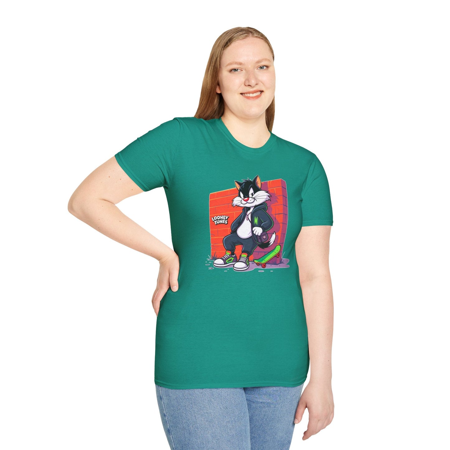 Cartoon T Shirt With Animation Design Unisex Softstyle Graphic Tee Funny Animals