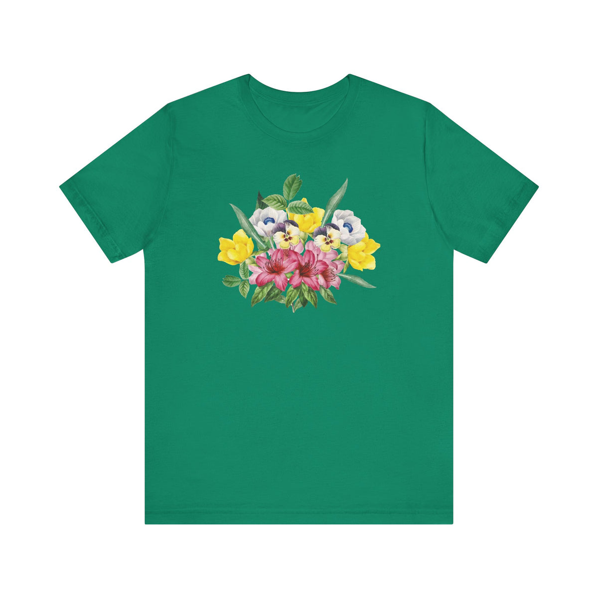Floral Graphic Tee Shirt - Bella+Canvas Unisex 100 Cotton 49
