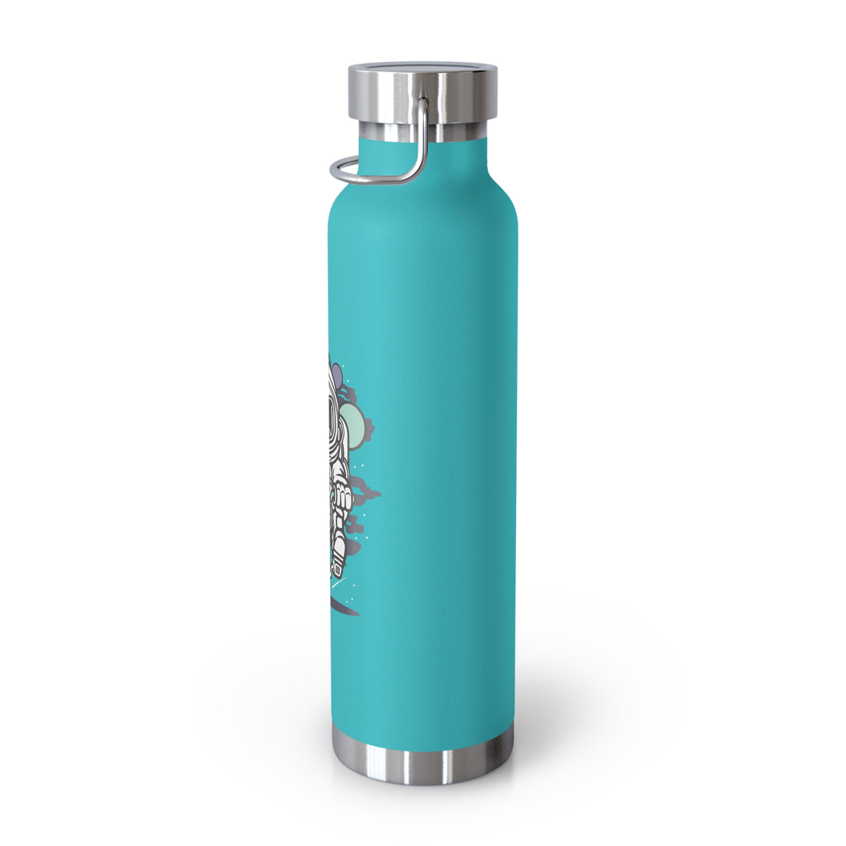 22oz Copper Insulated Water Bottle with Cartoon Design - CV58