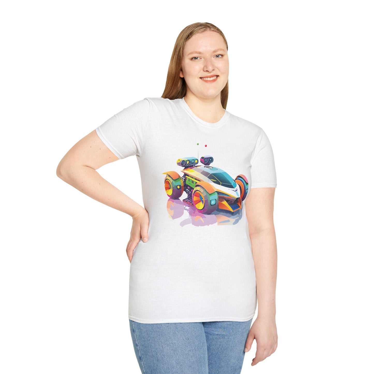 Car T Shirt Unisex Softstyle Tee With Cars Art Design Hot Wheels Edition Premium Cotton