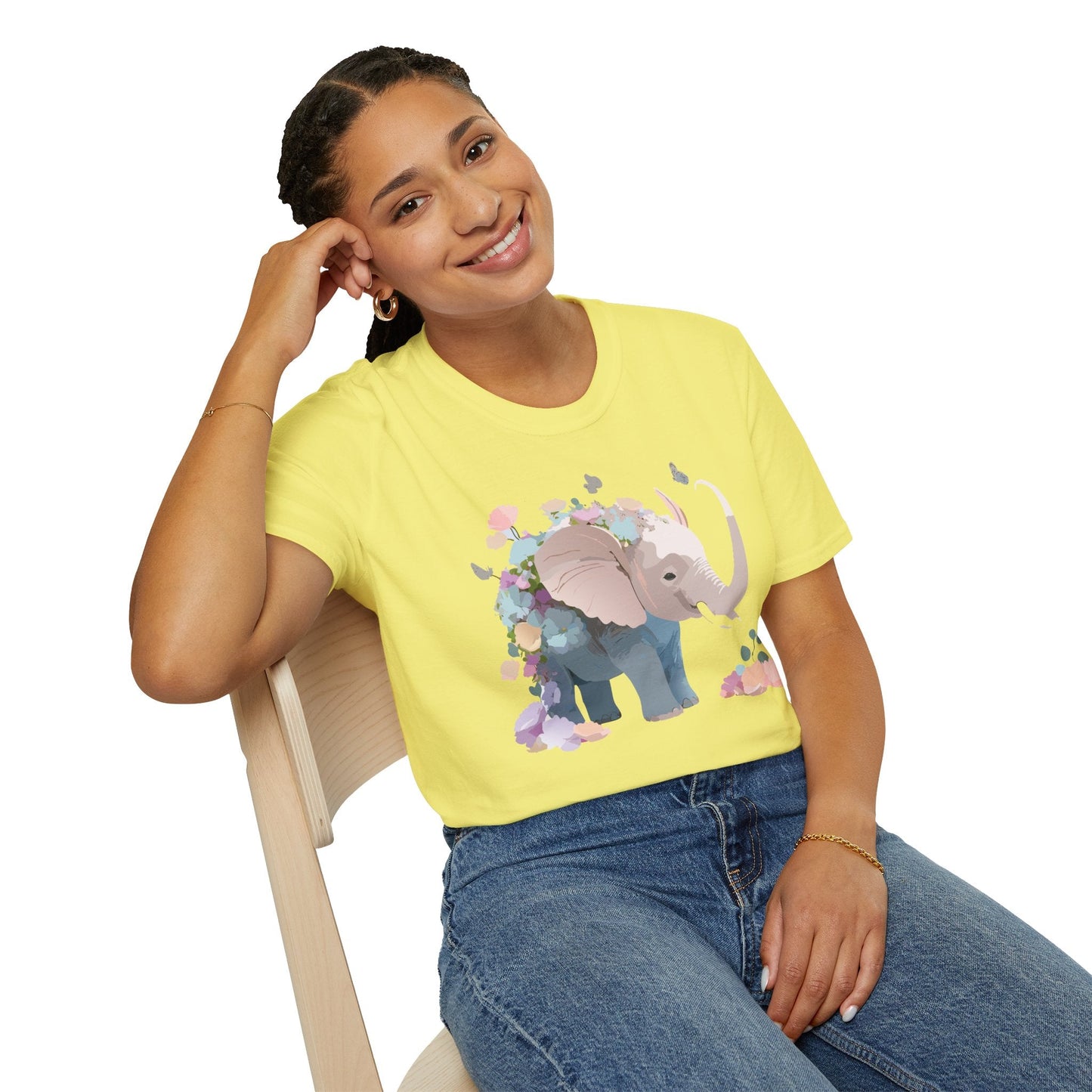 Elephant T Shirt Unisex Softstyle 64000 Elephant Tee Premium Comfort Everyday Wear