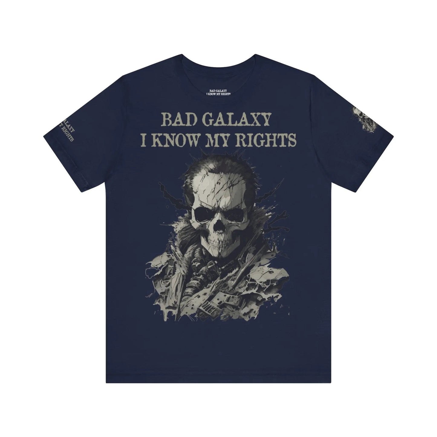 Bad Galaxy Skull T Shirt Made In USA 100 Percent Cotton Eco Friendly Inks Durable Stitching
