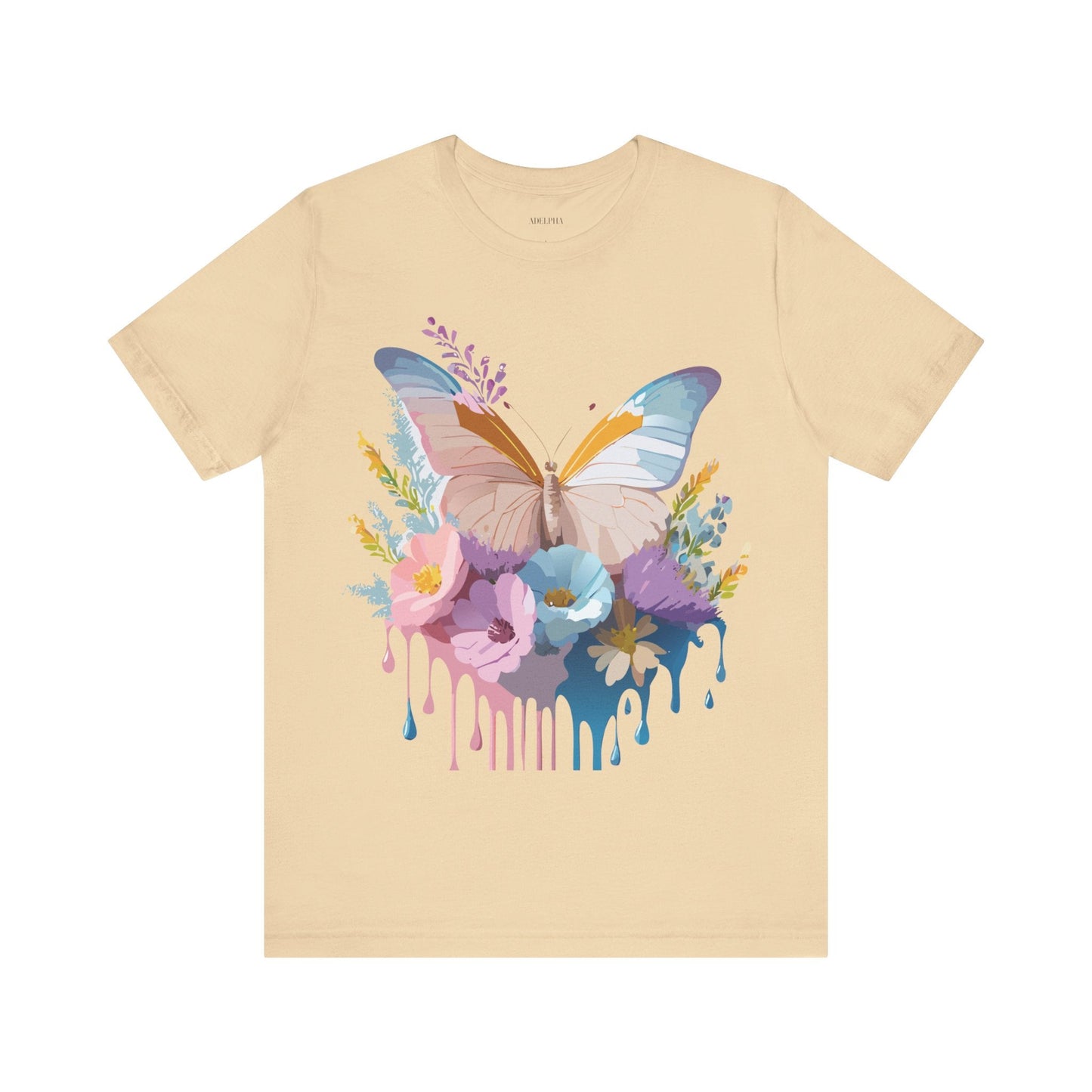 Butterfly Graphic Tee Unisex Short Sleeve Adelpha Artwork Vintage Inspired