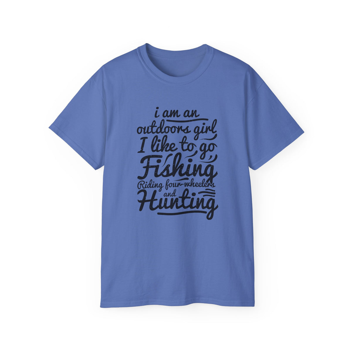 Outdoors Girl I Like To Go Fishing Hunting T-Shirt | Women's Fishing Shirt