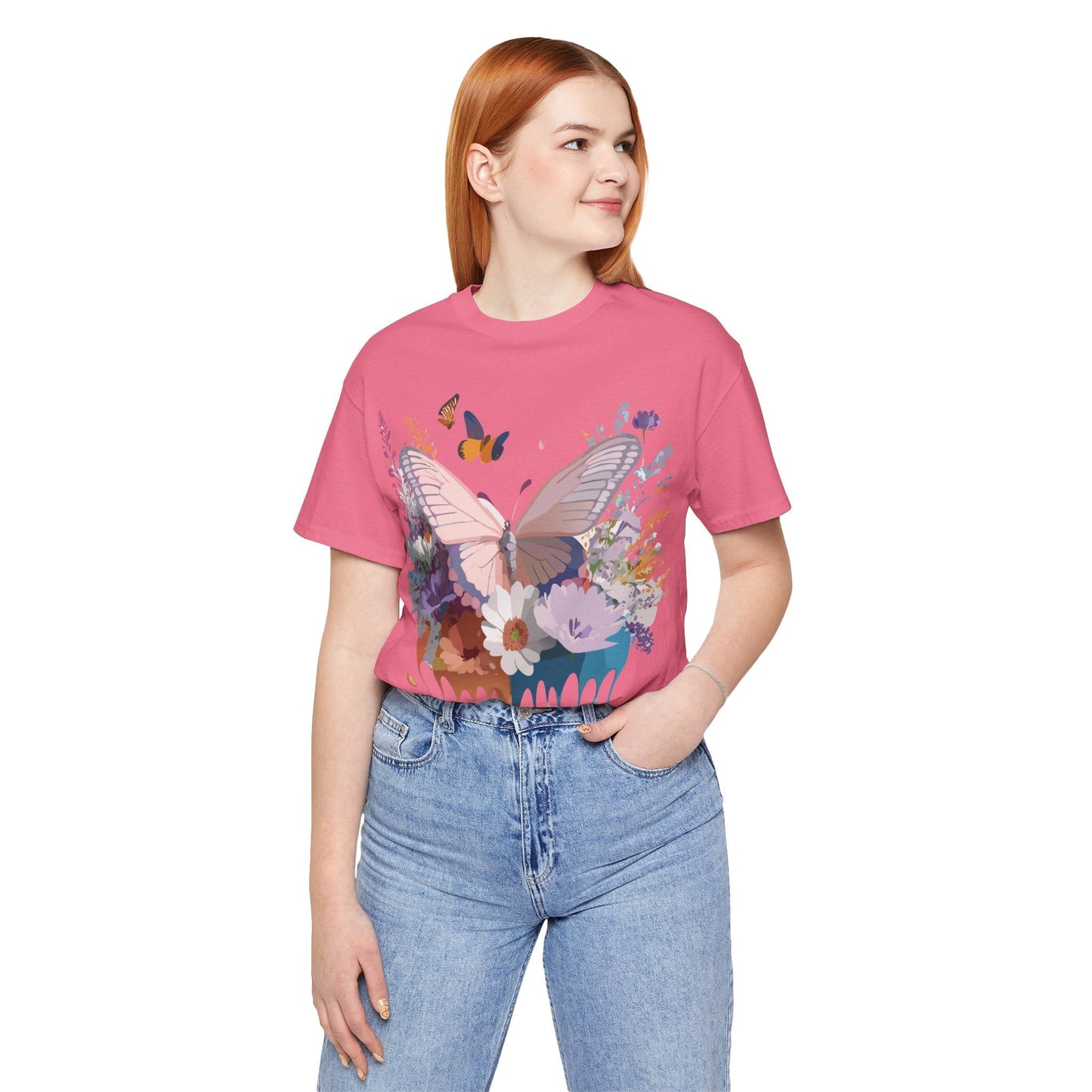 Butterfly Graphic Tee Adelpha Art Design Unisex Short Sleeve Shirt