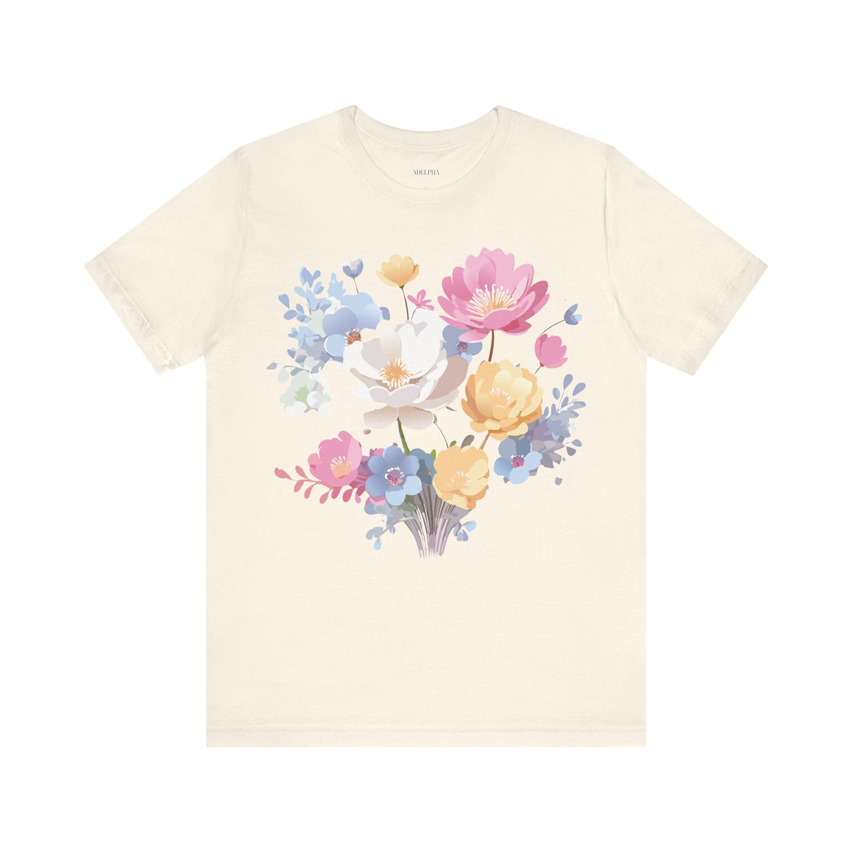 Floral Graphic Tee Shirt - Bella+Canvas Unisex 100 Cotton 46