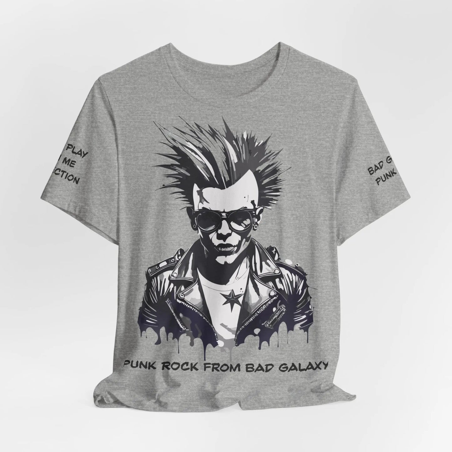 Punk Rock Tee Shirt 100 Percent Cotton Made To Order Eco Friendly Print Free Shipping Limited Time