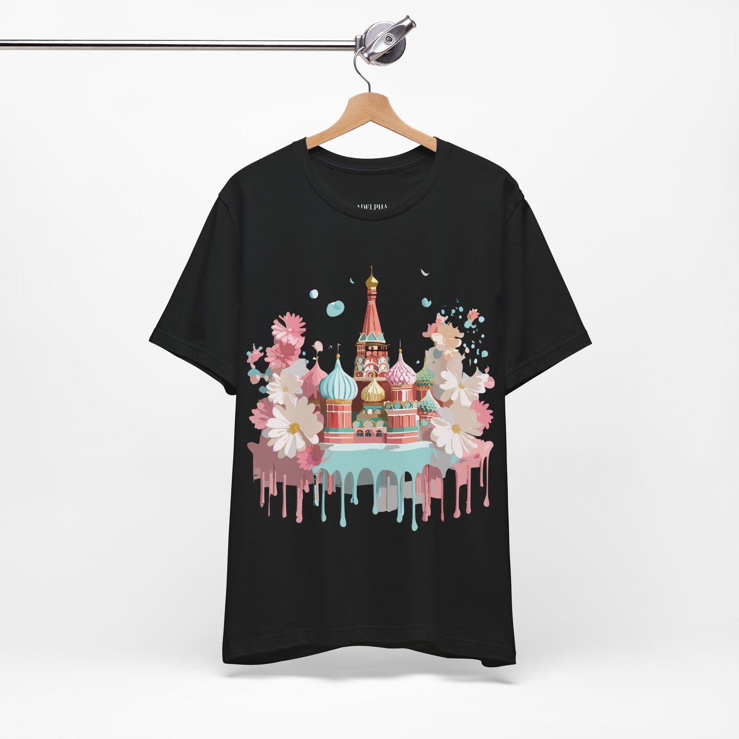 Unisex Moscow Tourist Shirt Graphic Tee by Adelpha Vintage Inspired Art Design Premium Quality