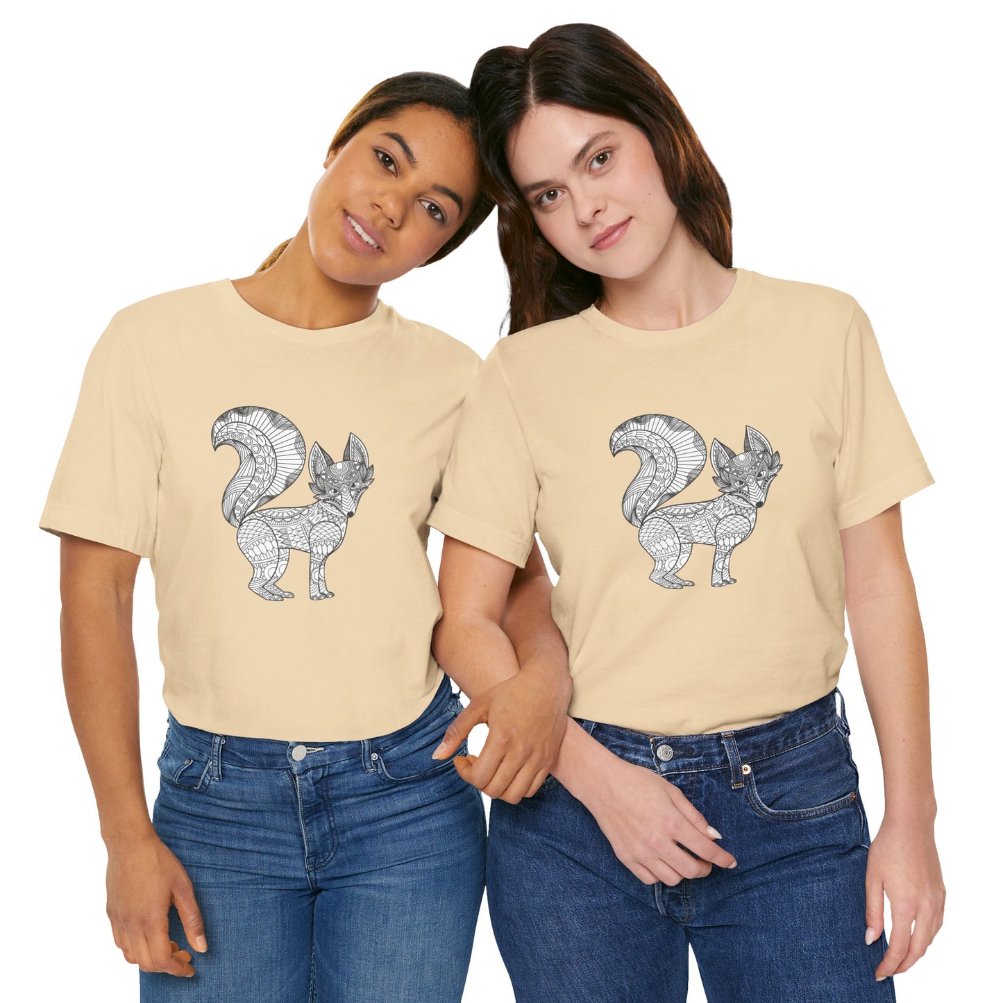 Camiseta unisex con estampado de animales 